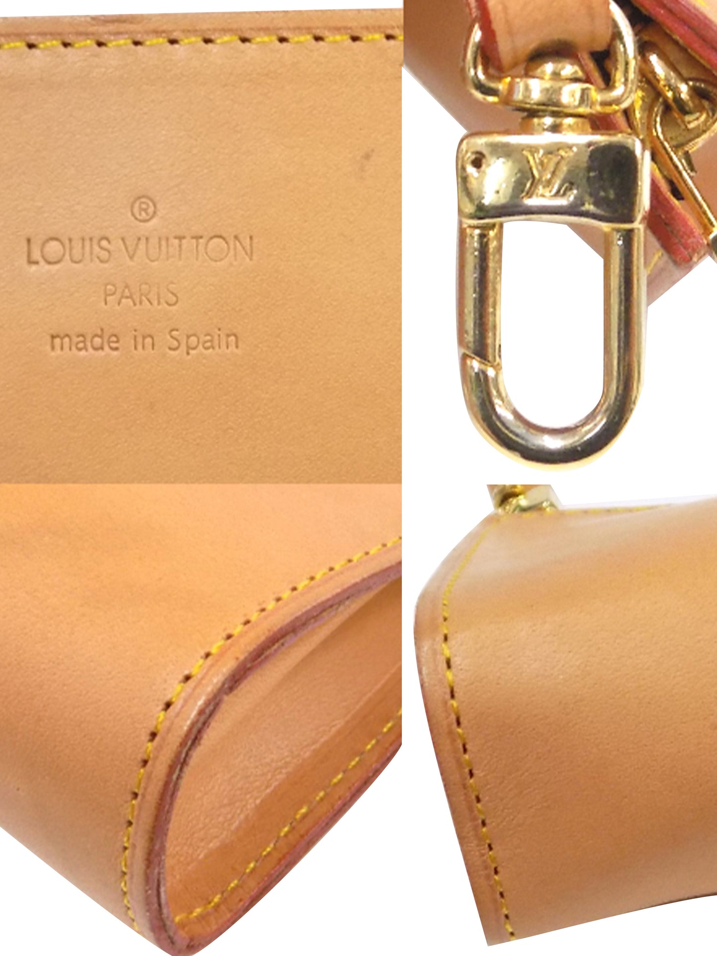 Louis Vuitton 2000s Rare Beige Nomade Pochette Bag