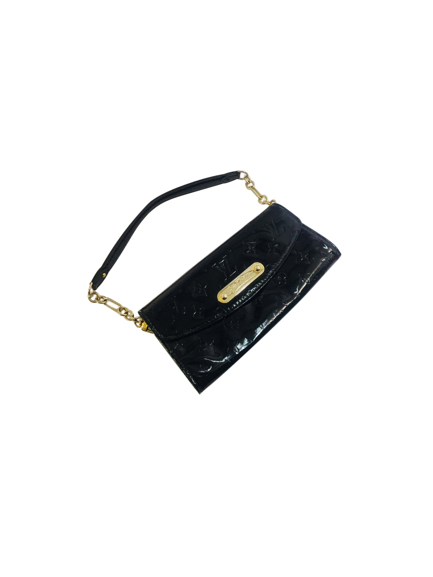 Louis Vuitton 2000s Black Vernis Bird Leather Handbag