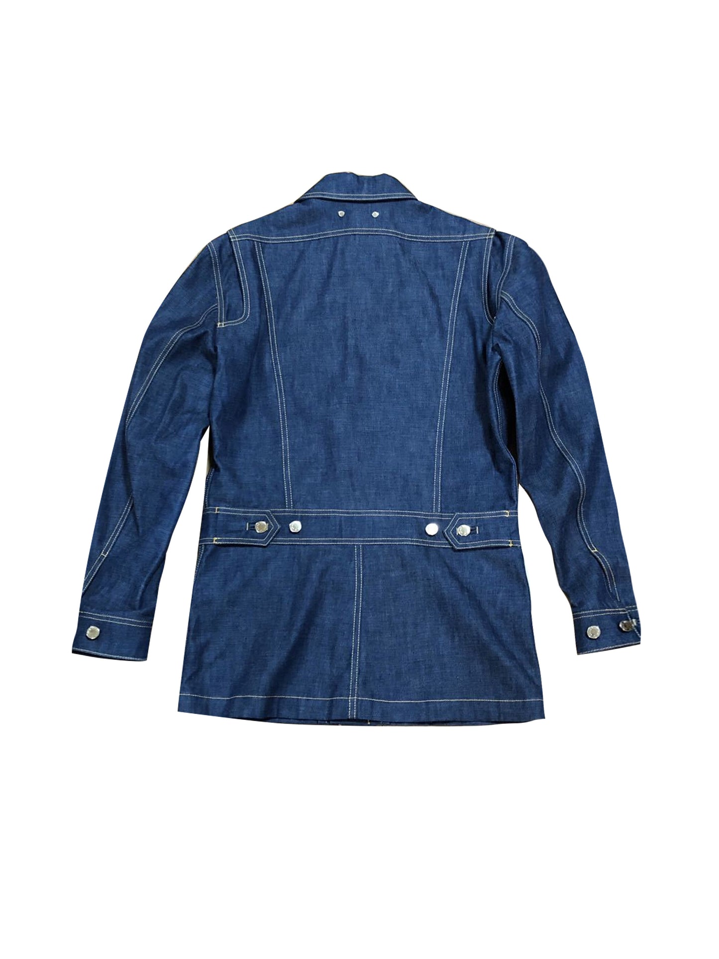 Louis Vuitton 2010s Quad Pocket Denim Long Jacket