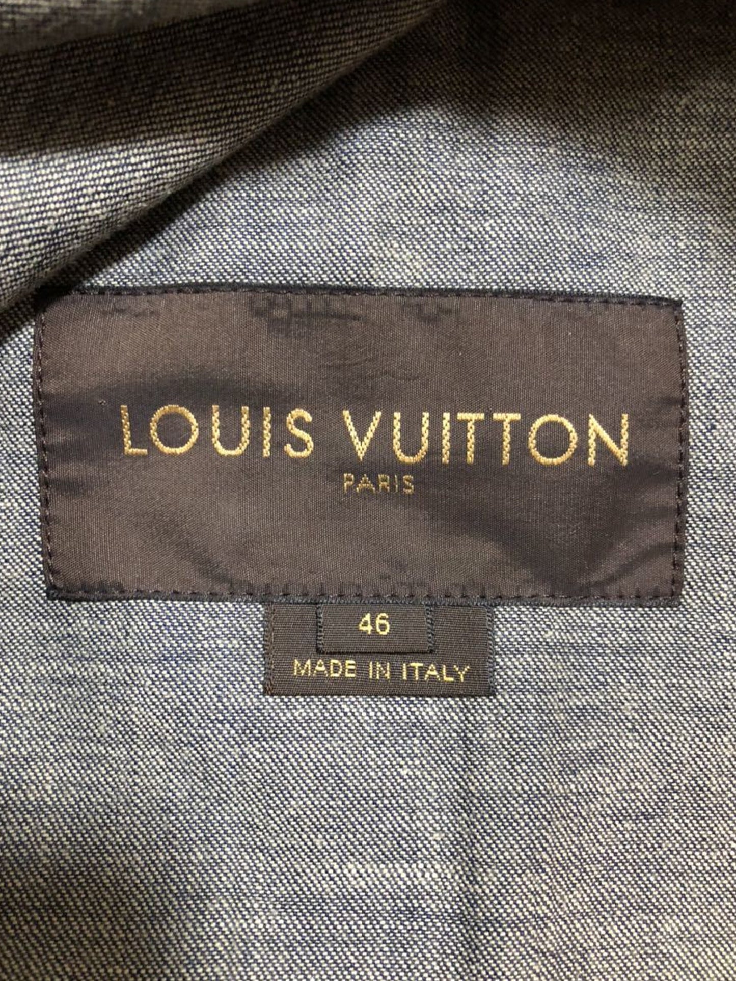 Louis Vuitton 2010s Quad Pocket Denim Long Jacket