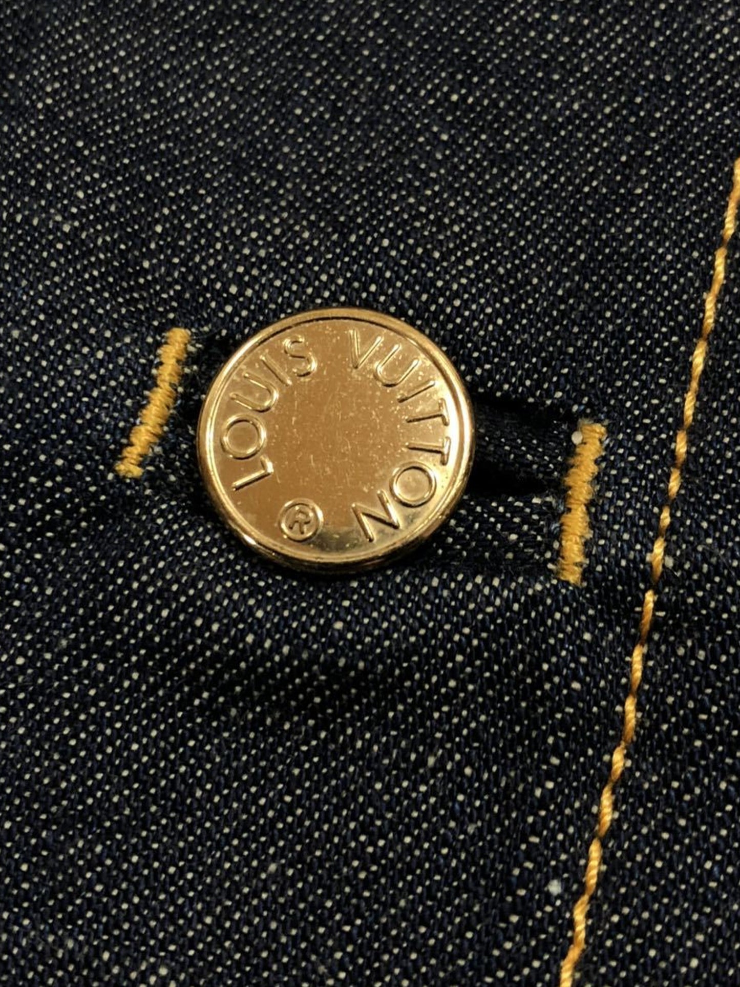 Louis Vuitton 2010s Quad Pocket Denim Long Jacket