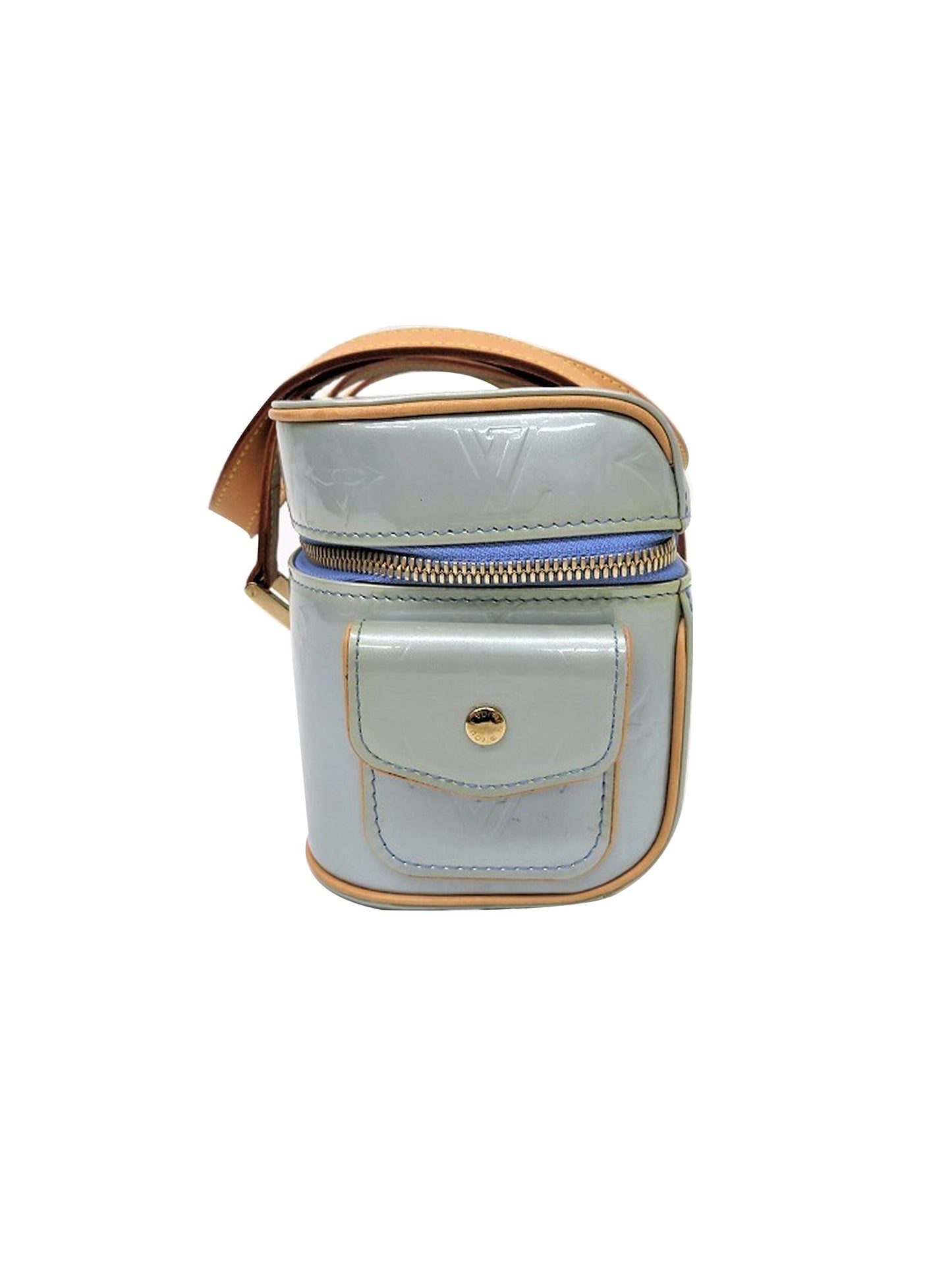Louis Vuitton 2000s Blue Vernis Limited Vanity Bag