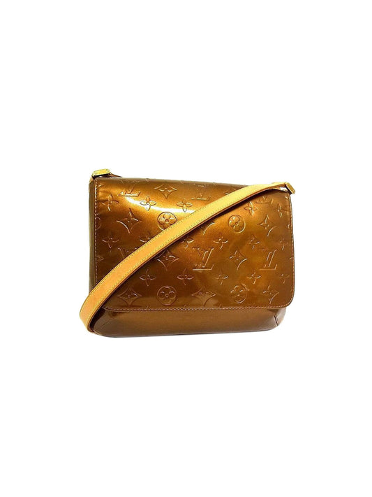 Louis Vuitton 2000s Brown Vernis Shoulder Bag
