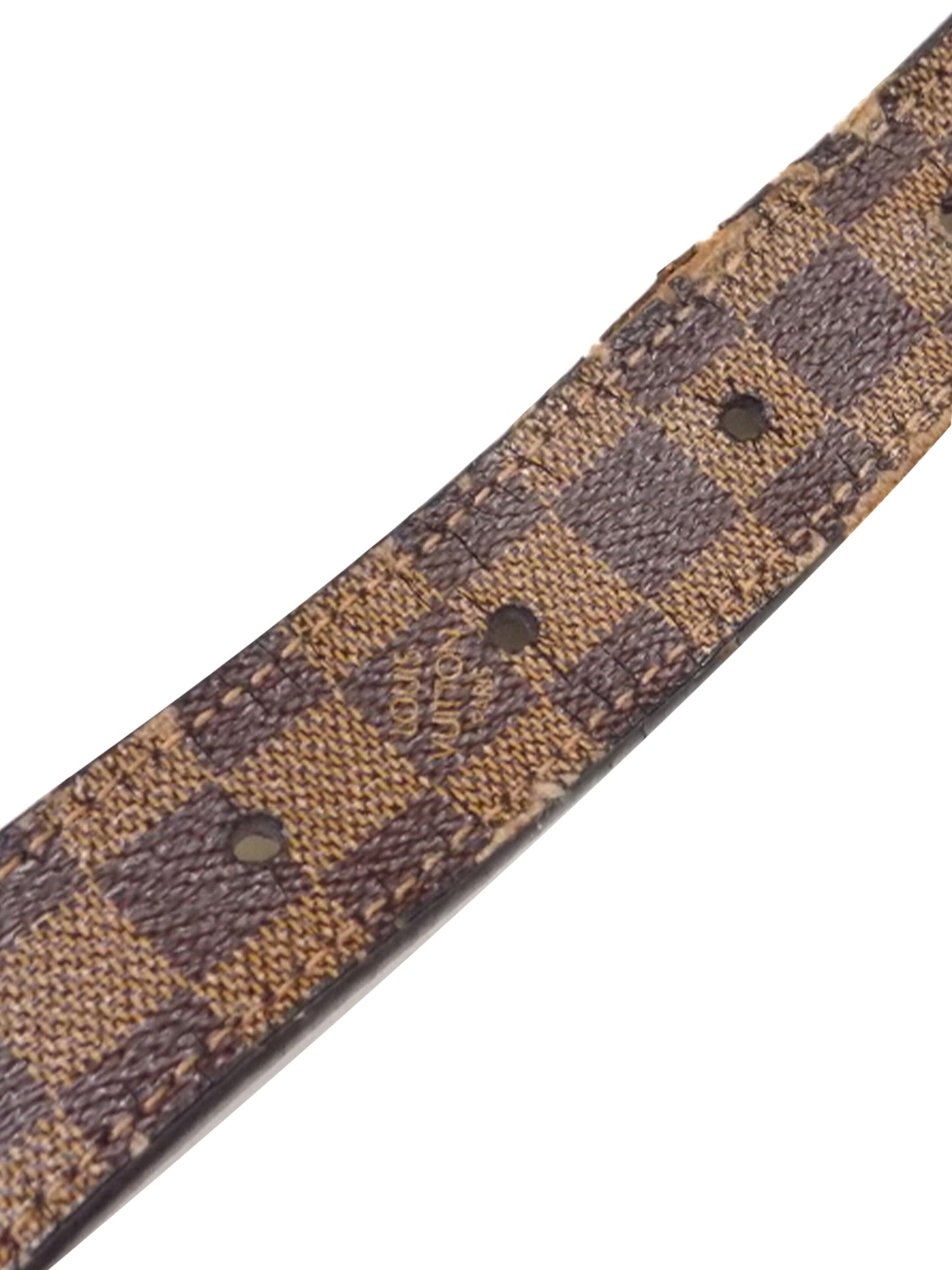 Louis Vuitton 2000s Brown Square Belt