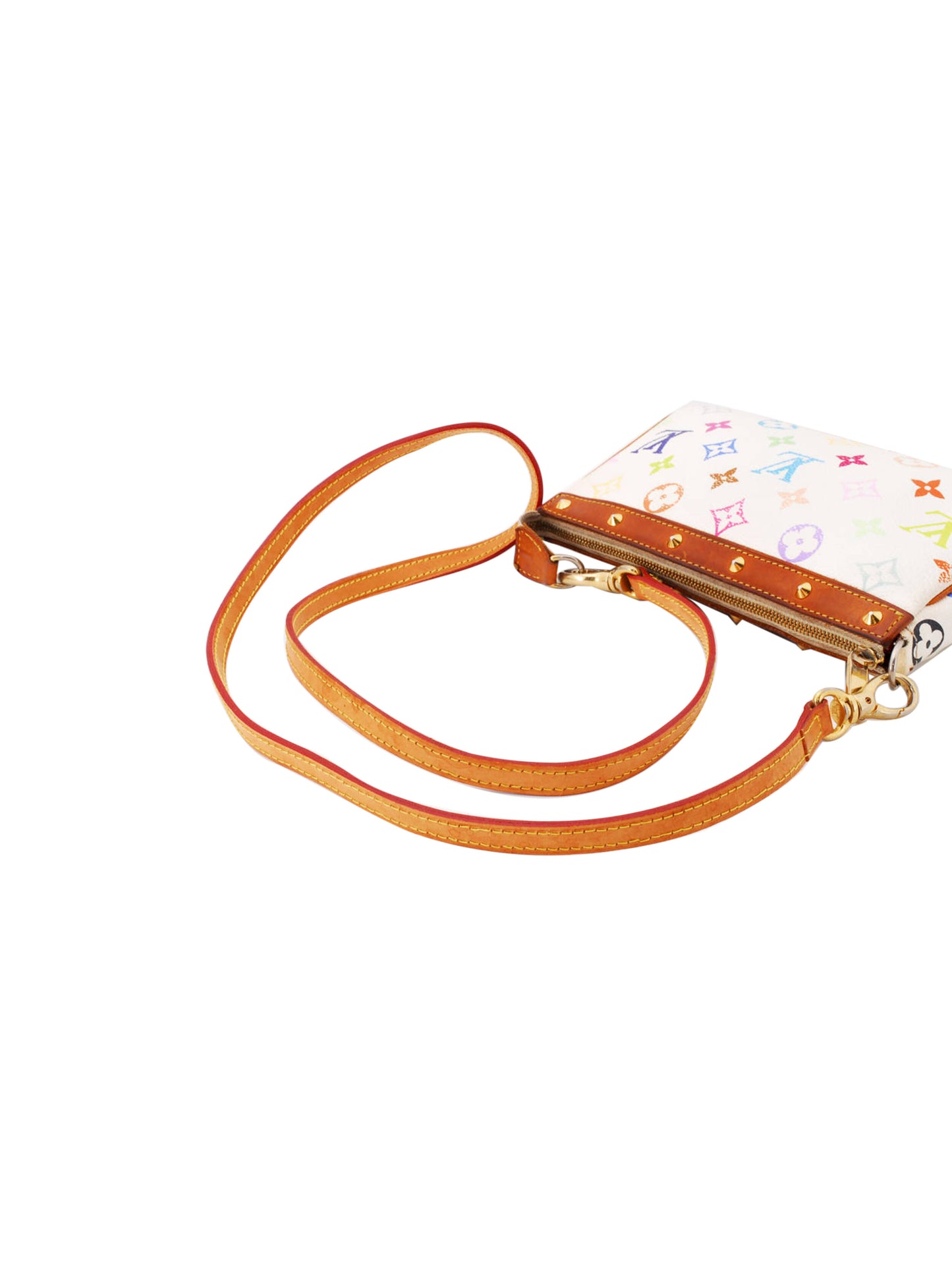 Louis Vuitton 2003 Murakami Pochette White Crossbody