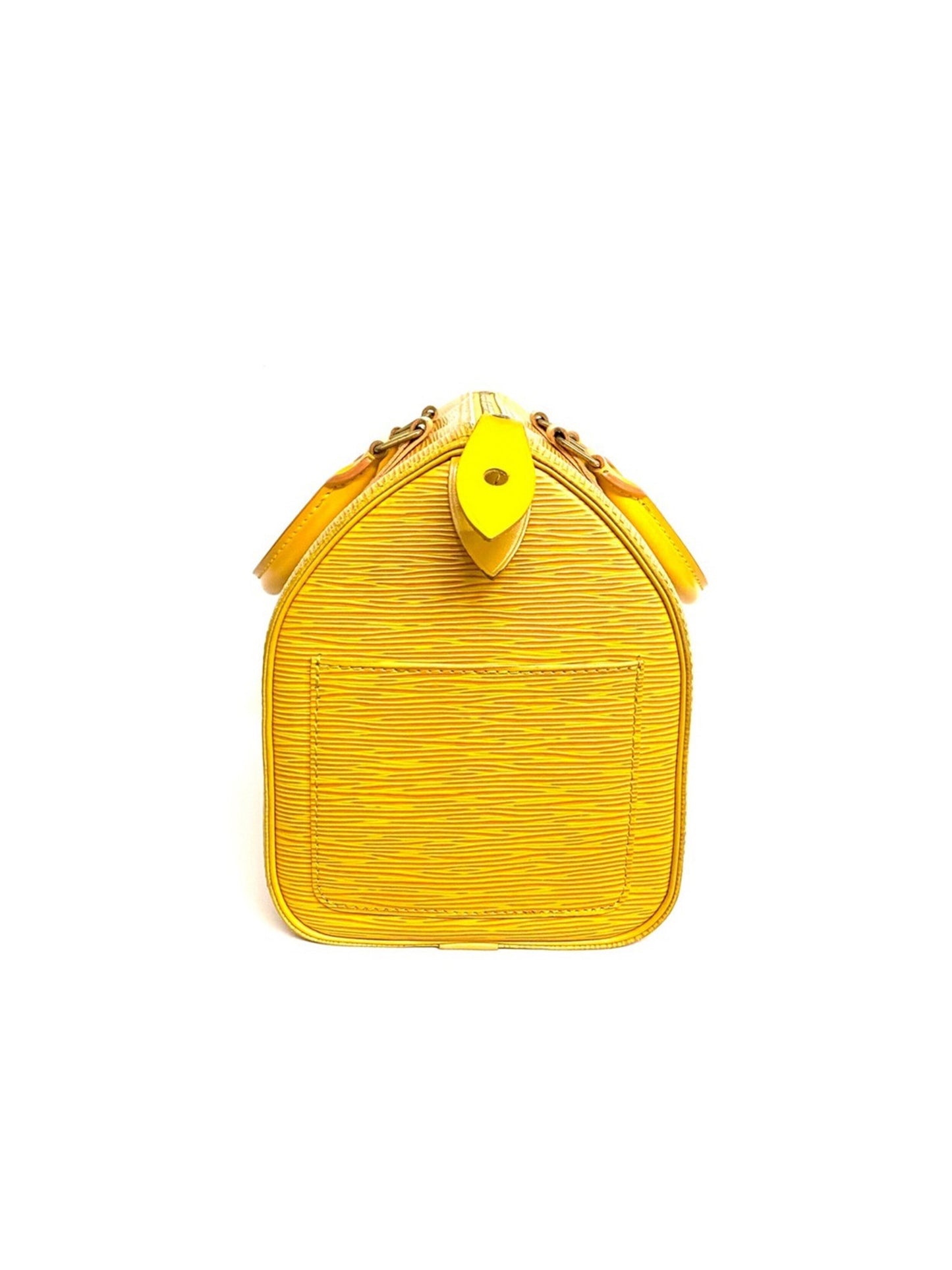 Louis Vuitton 2000s Small Speedy Yellow 25 Epi Leather Bag