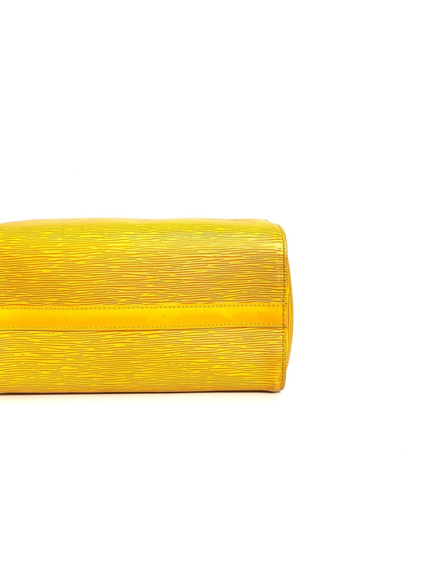 Louis Vuitton 2000s Small Speedy Yellow 25 Epi Leather Bag