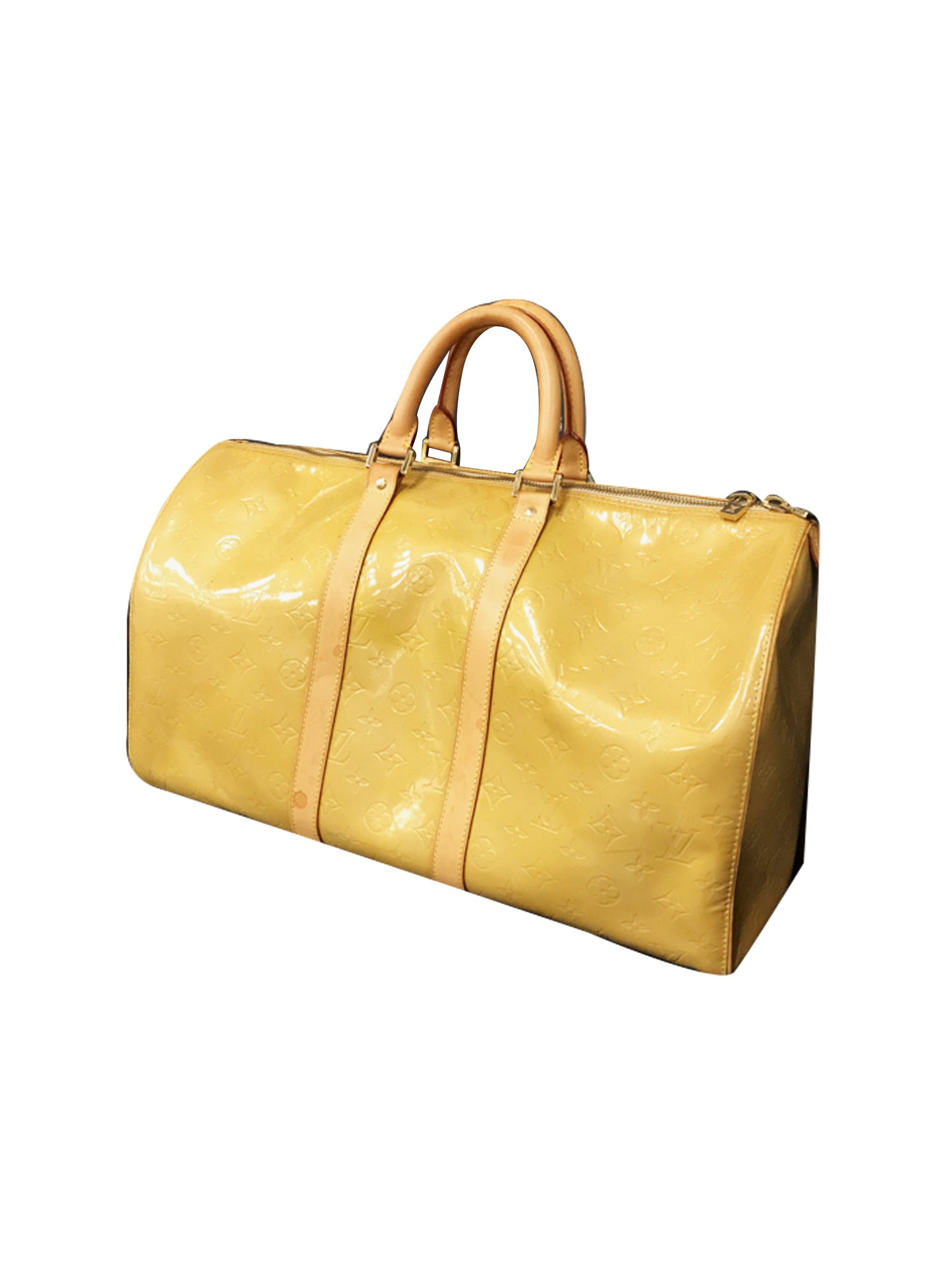 Louis Vuitton 2000s Rare Yellow Vernis Duffle