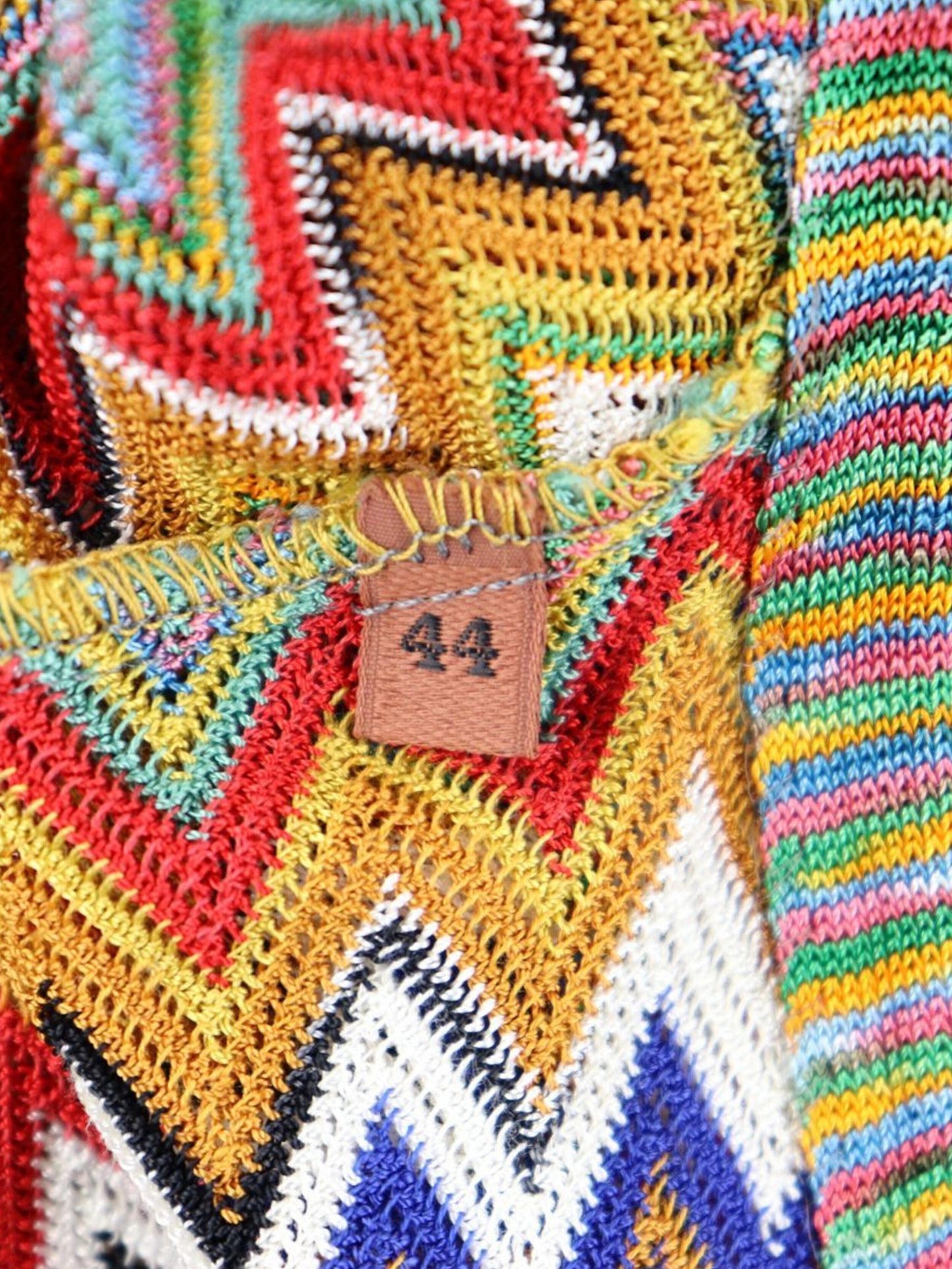 Missoni 2000s Rainbow Pattern Knit Vest