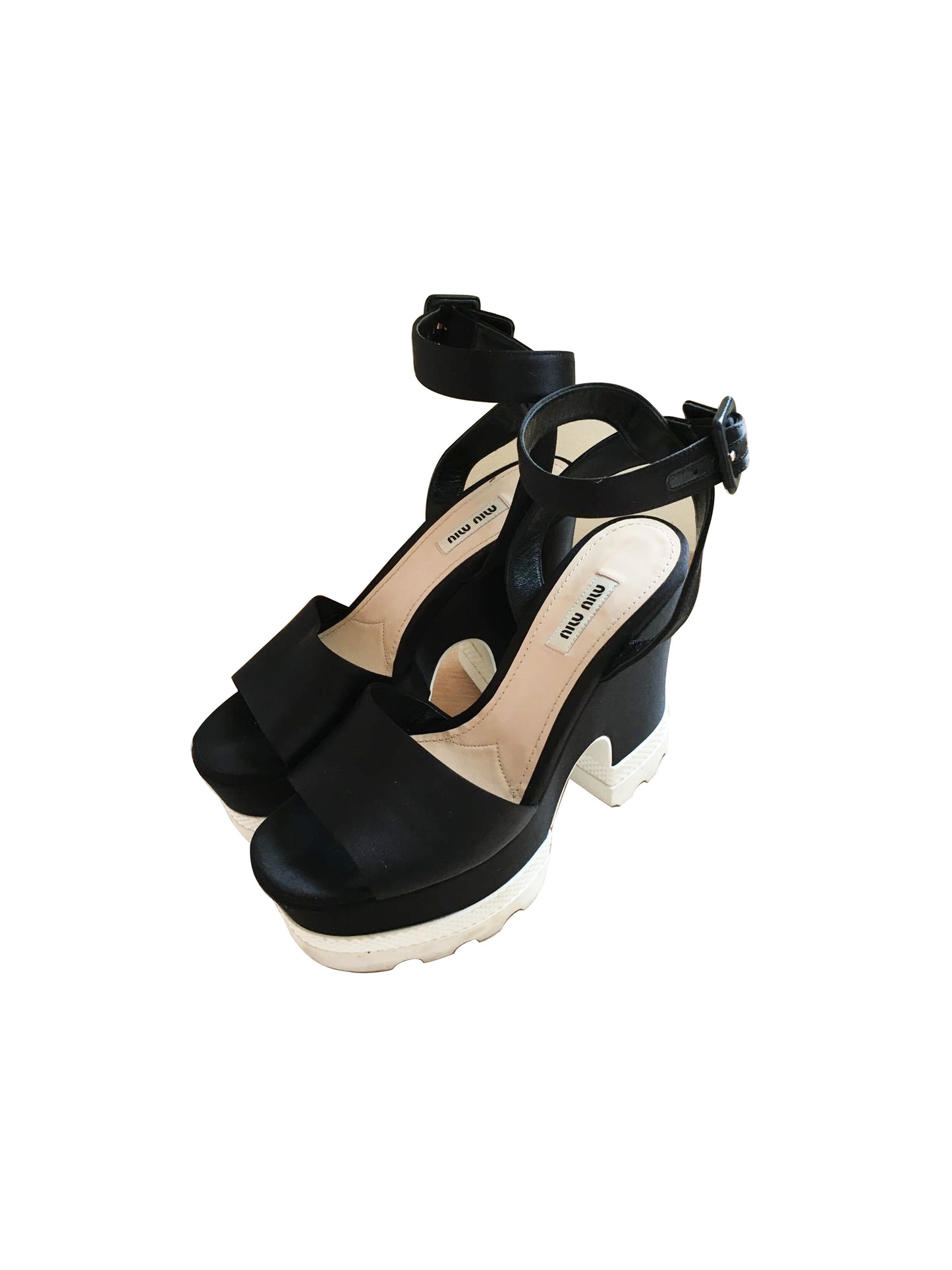 Miu Miu Black Platform Heels