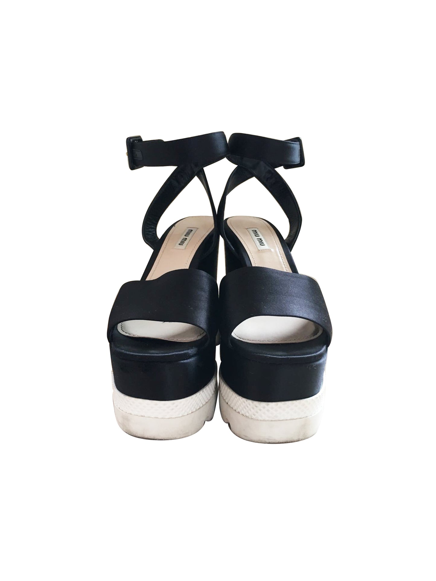 Miu Miu Black Platform Heels