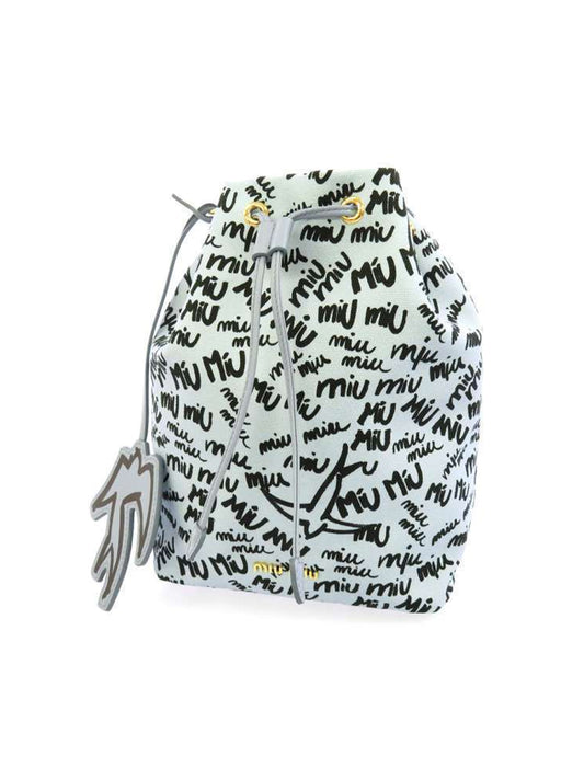 Miu Miu Blue Cloth Pouch Bag