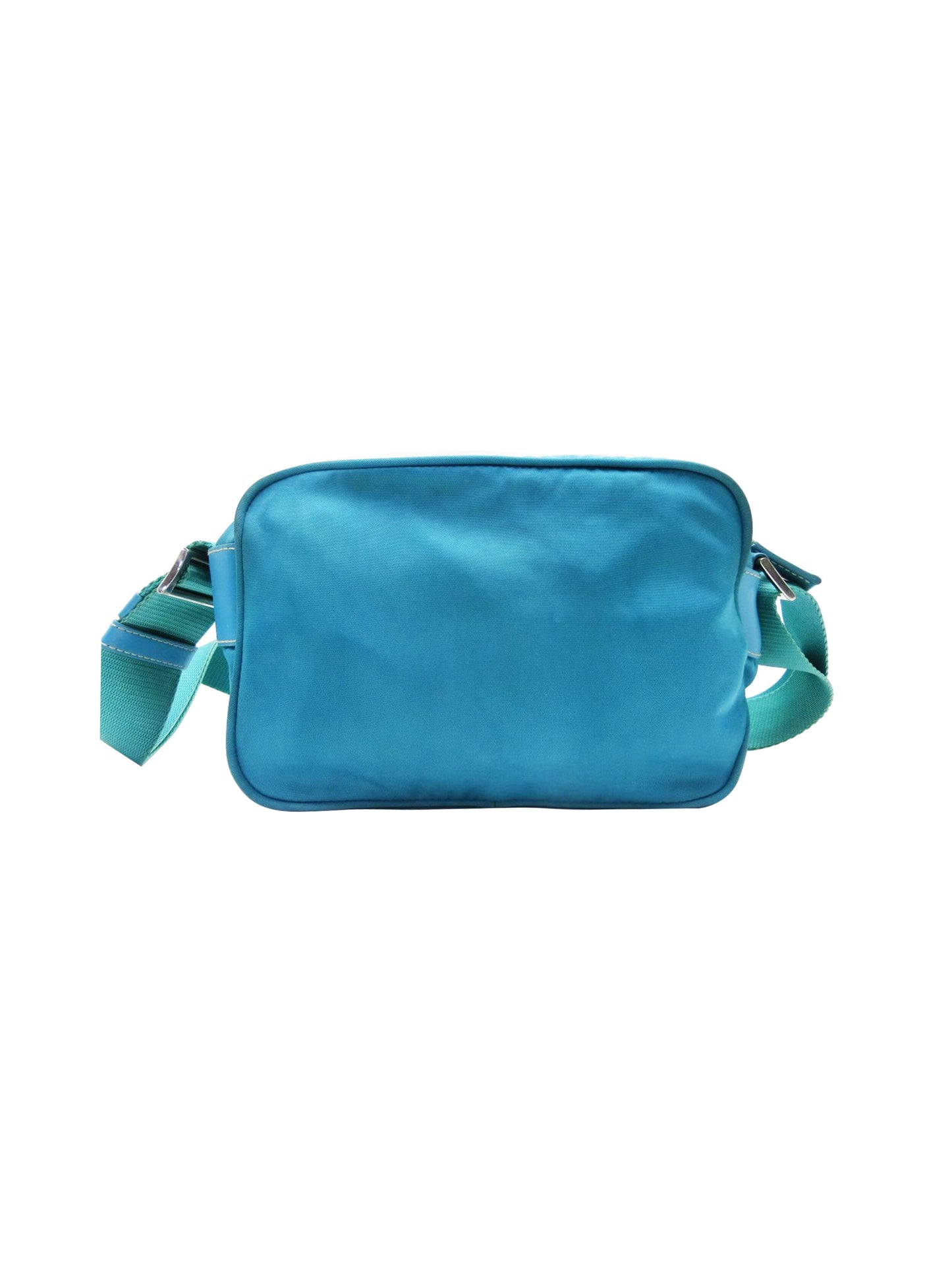 Prada 2000s Rare Blue Nylon Crossbody Bag