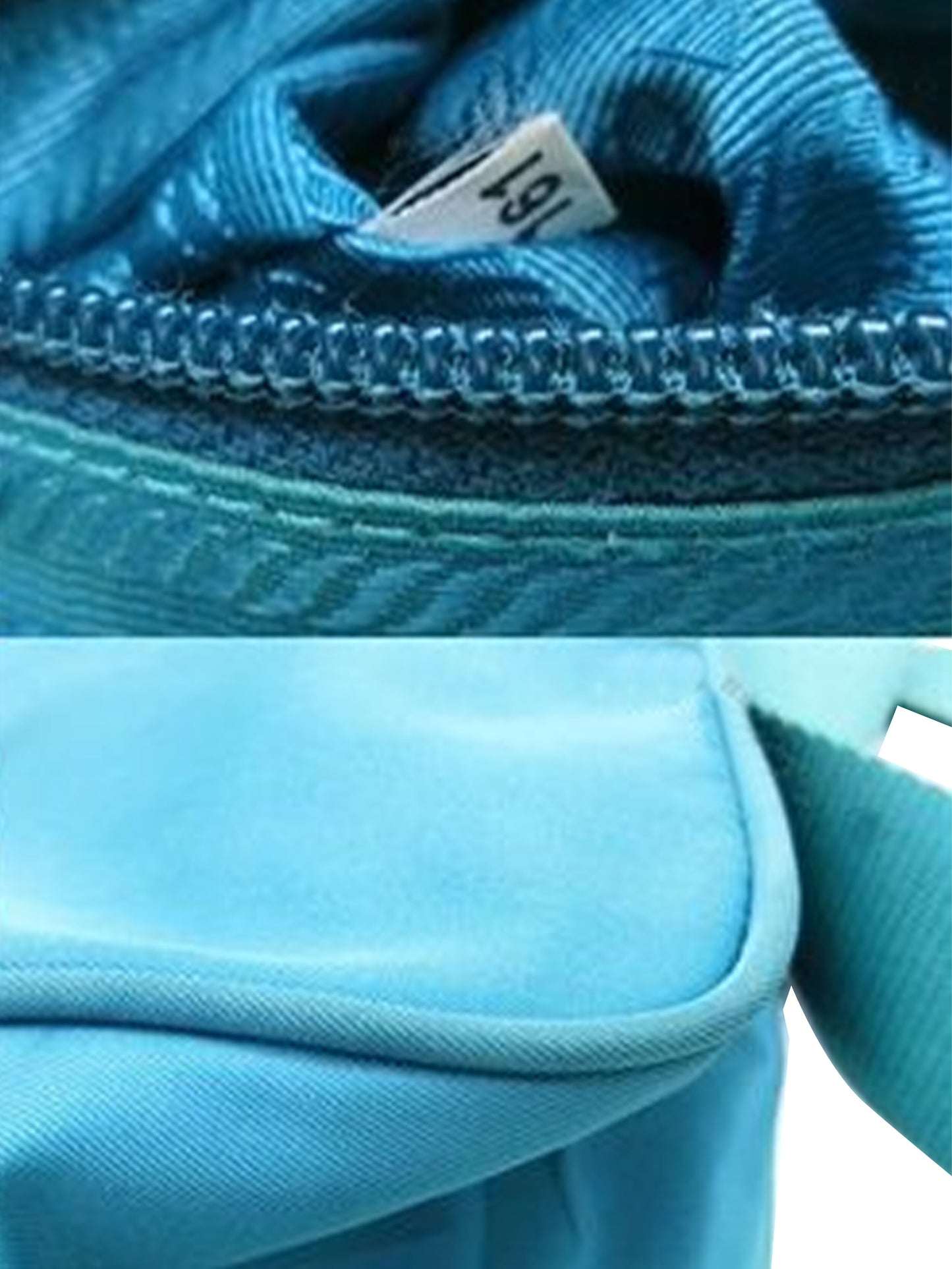 Prada 2000s Rare Blue Nylon Crossbody Bag