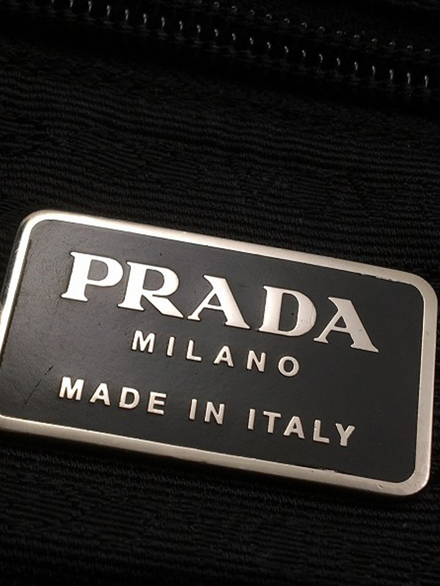 Prada 2000s Black Small Nylon Shoulder Bag