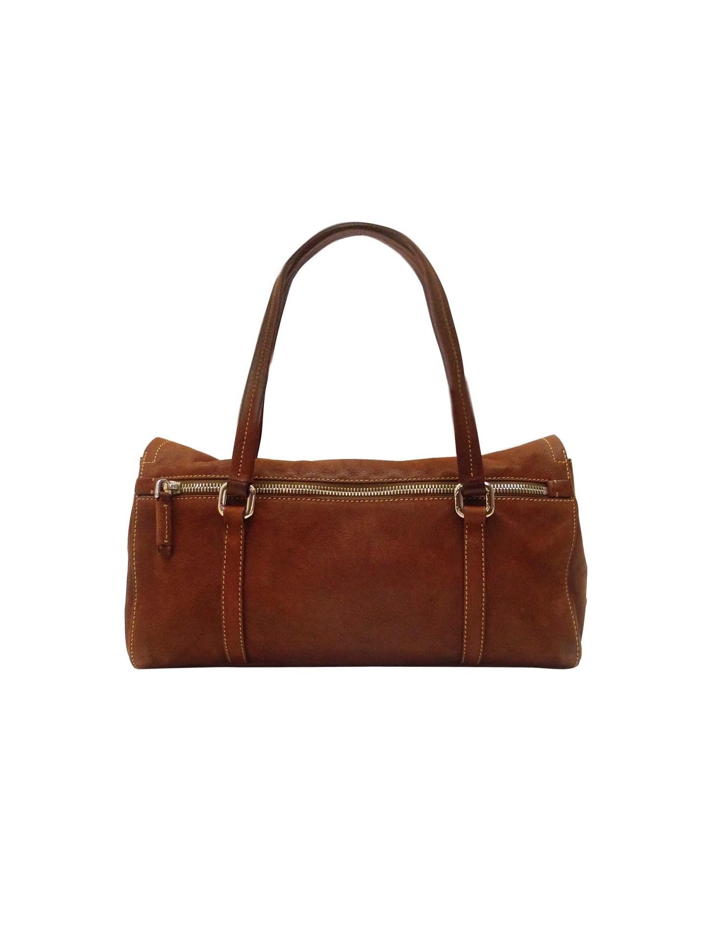 Prada Tanned Rare Leather Clasp Bag