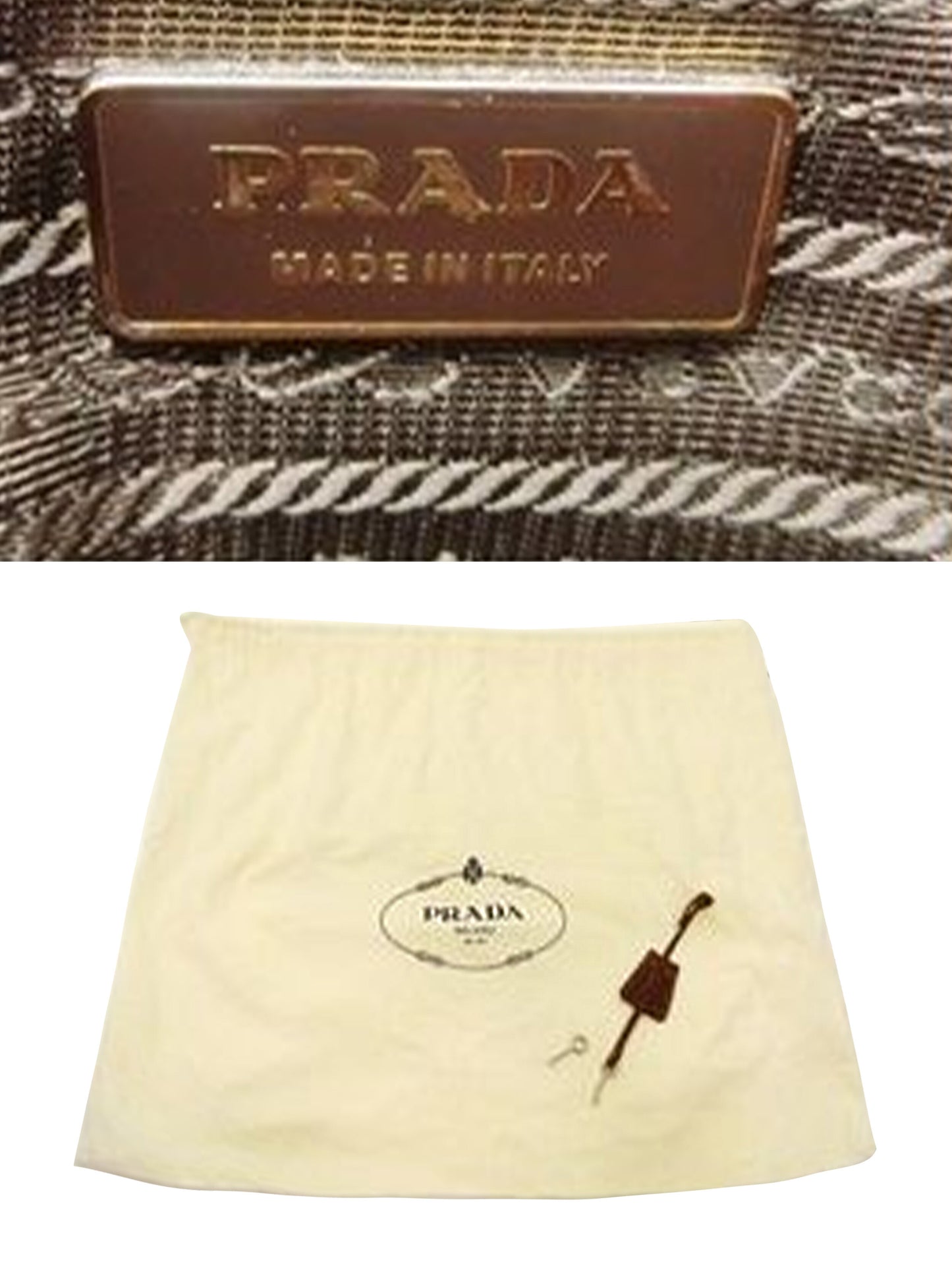 Prada Tanned Rare Leather Clasp Bag