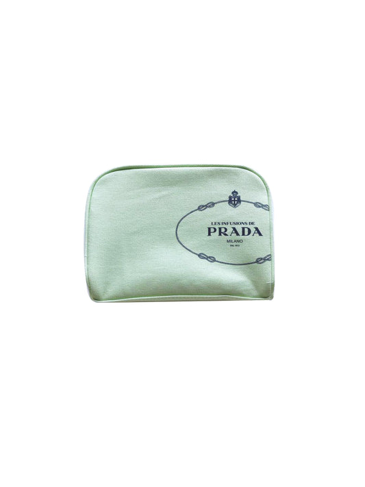 Prada 2000s Green Infusions Makeup Bag