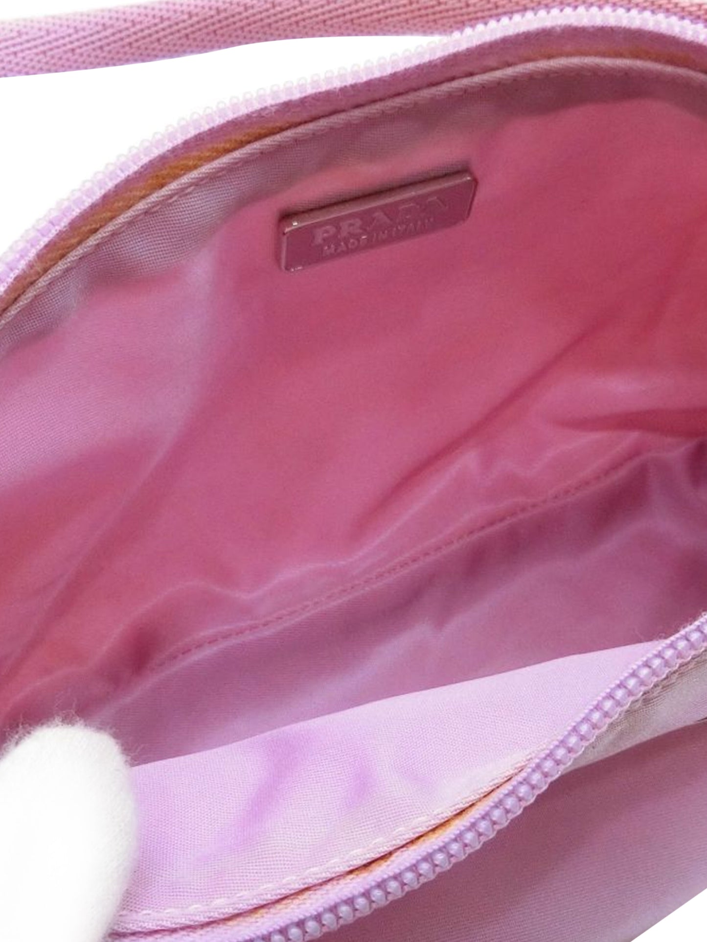 Prada 2000s Tessuto Light Pink Hand Bag