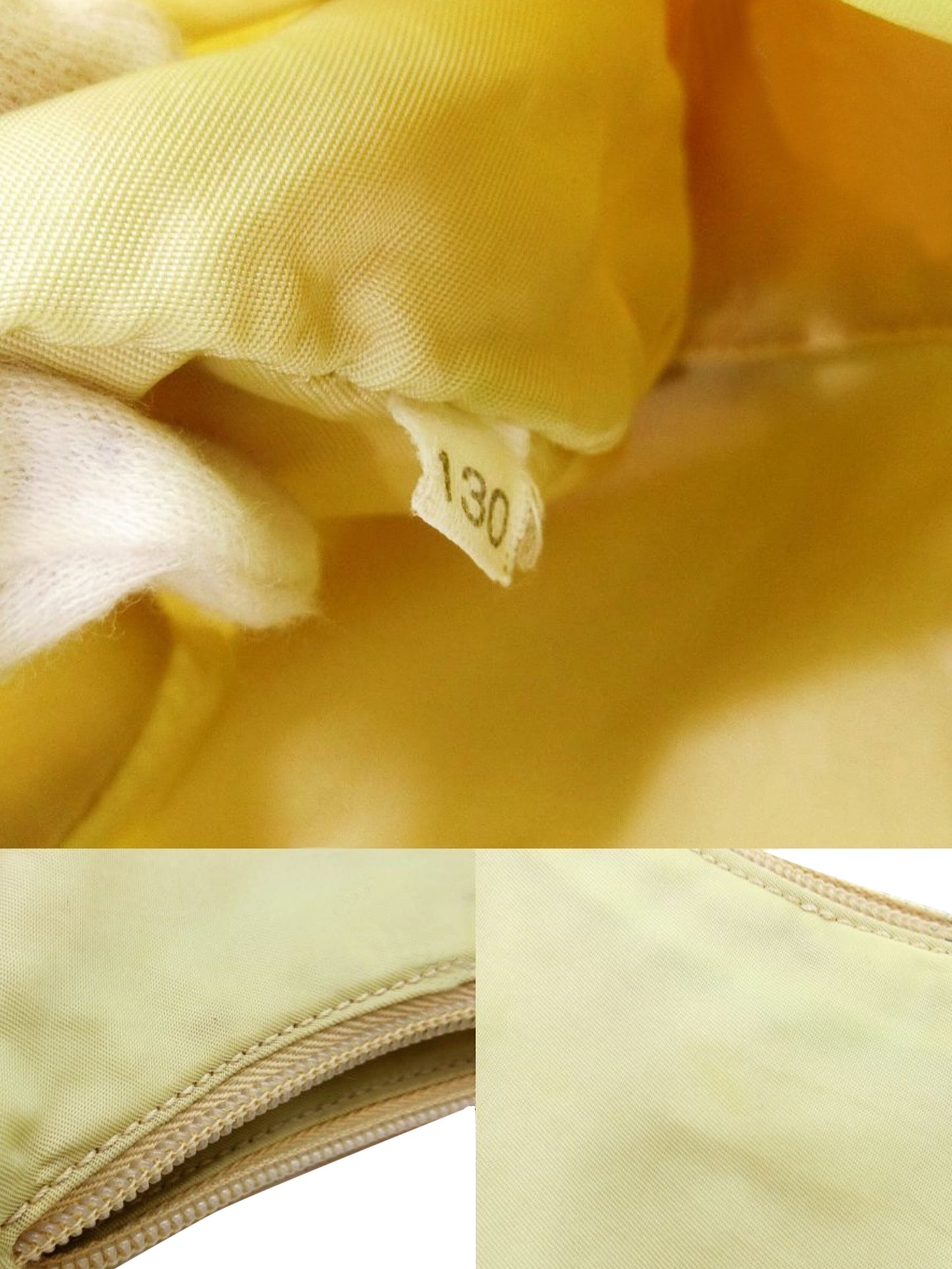 Prada 2000s Beige Small Tessuto Nylon Handbag