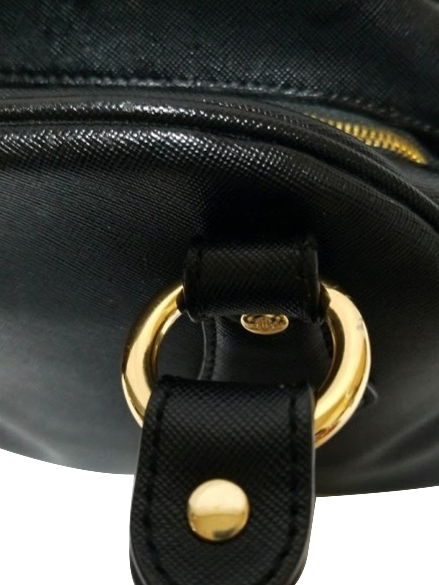 Vivienne Westwood 2000s Gold and Black Leather Bag