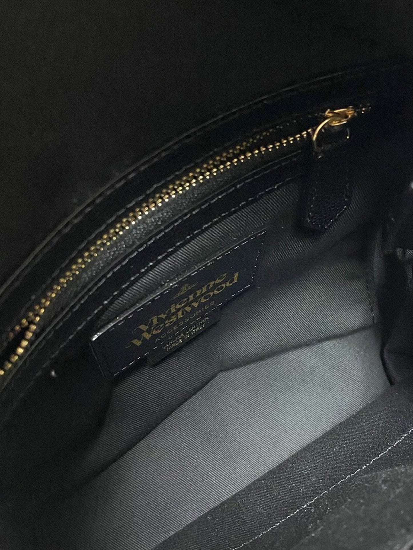 Vivienne Westwood 2000s Black Small Leather Backpack