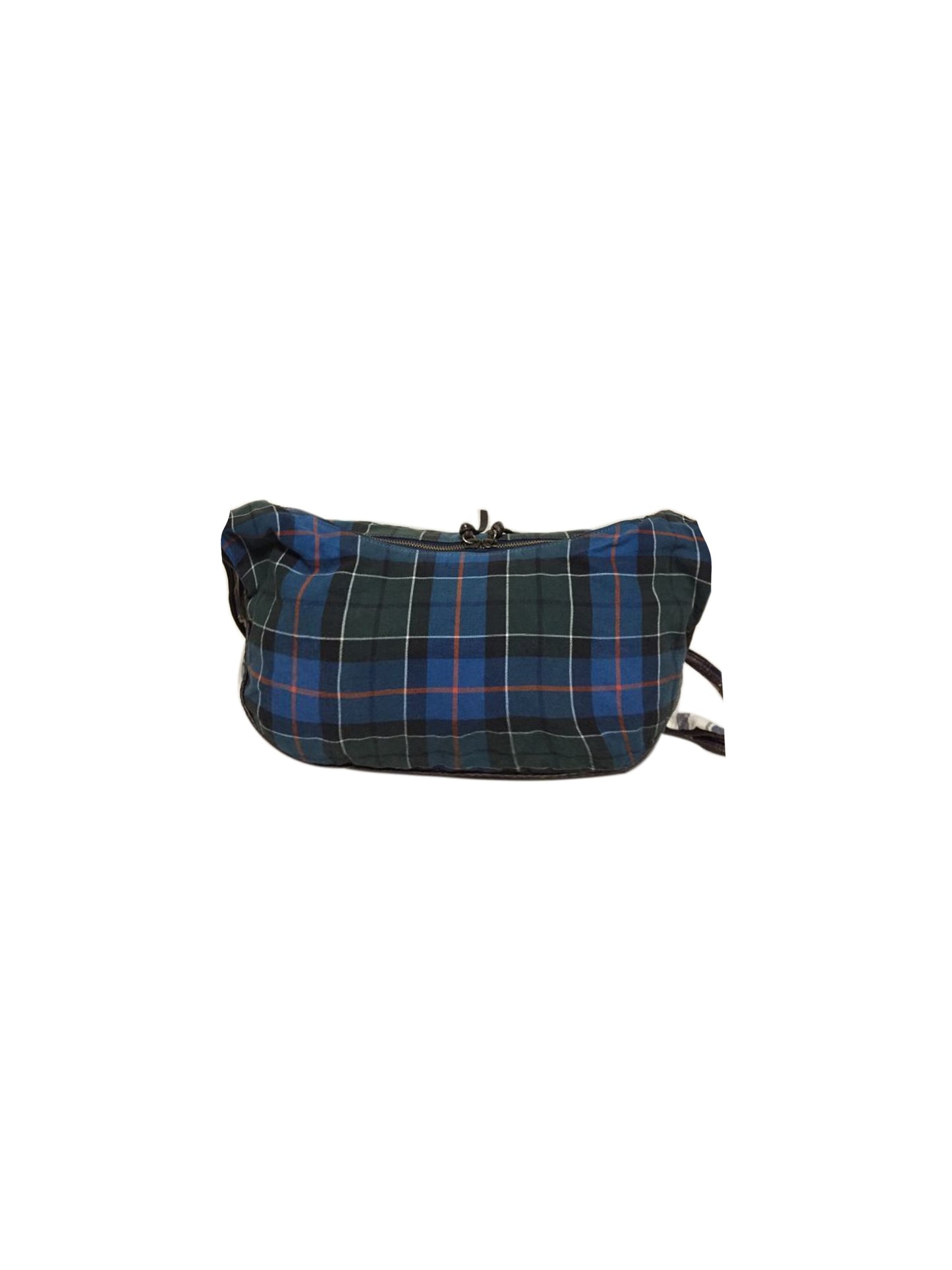 Vivienne Westwood 2000s Blue Plaid Cloth Crossbody