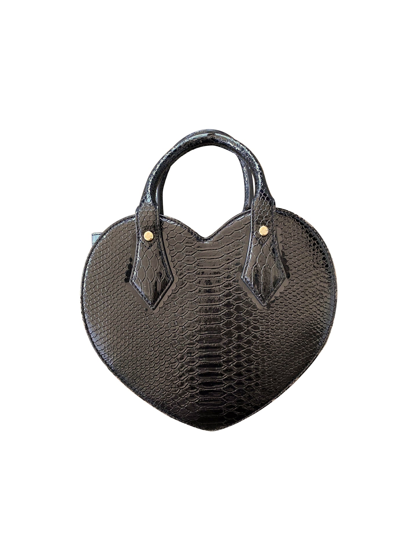 Vivienne Westwood 2000s Python Heart Leather Bag
