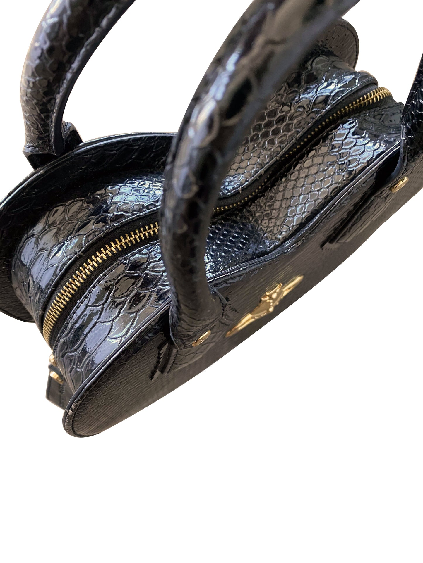 Vivienne Westwood 2000s Python Heart Leather Bag