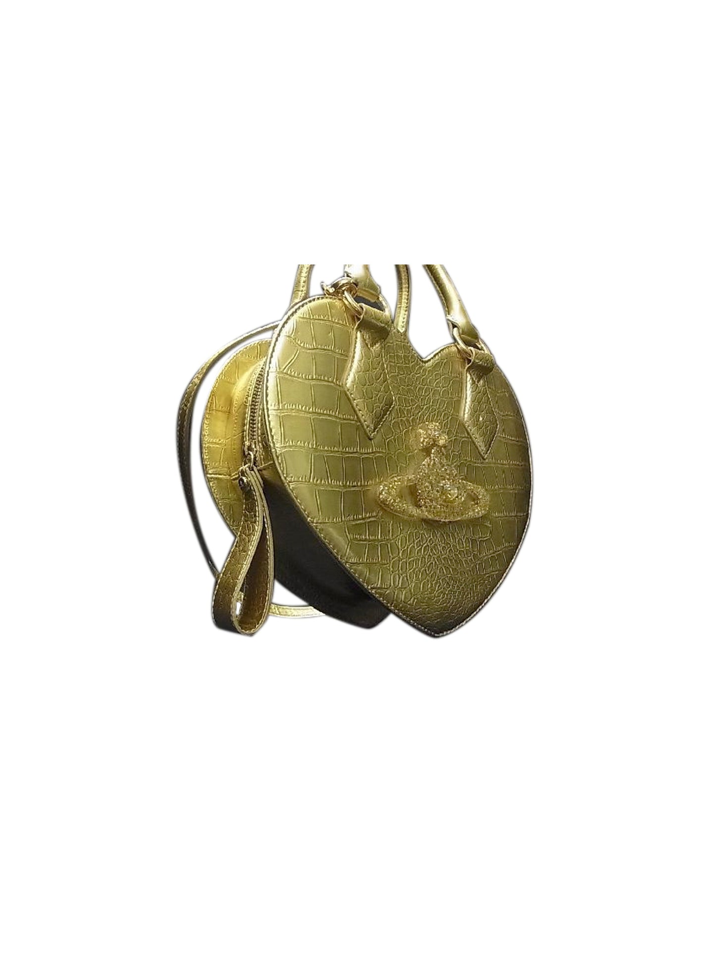 Vivienne Westwood 2000s Gold Heart Bag