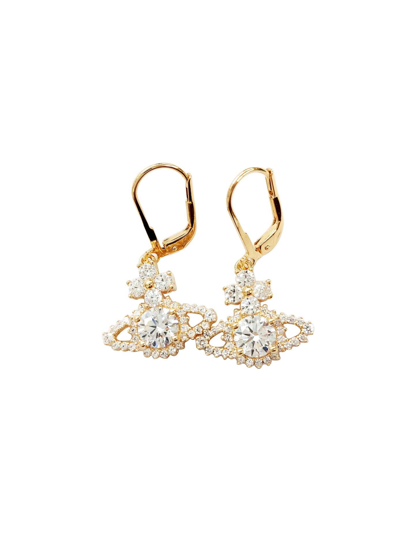 Vivienne Westwood 2000s Gold Orb Clip Earrings