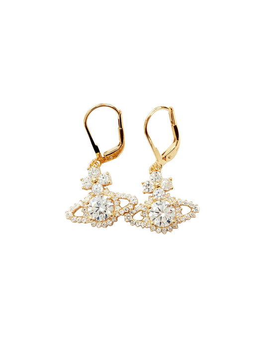 Vivienne Westwood 2000s Gold Orb Clip Earrings