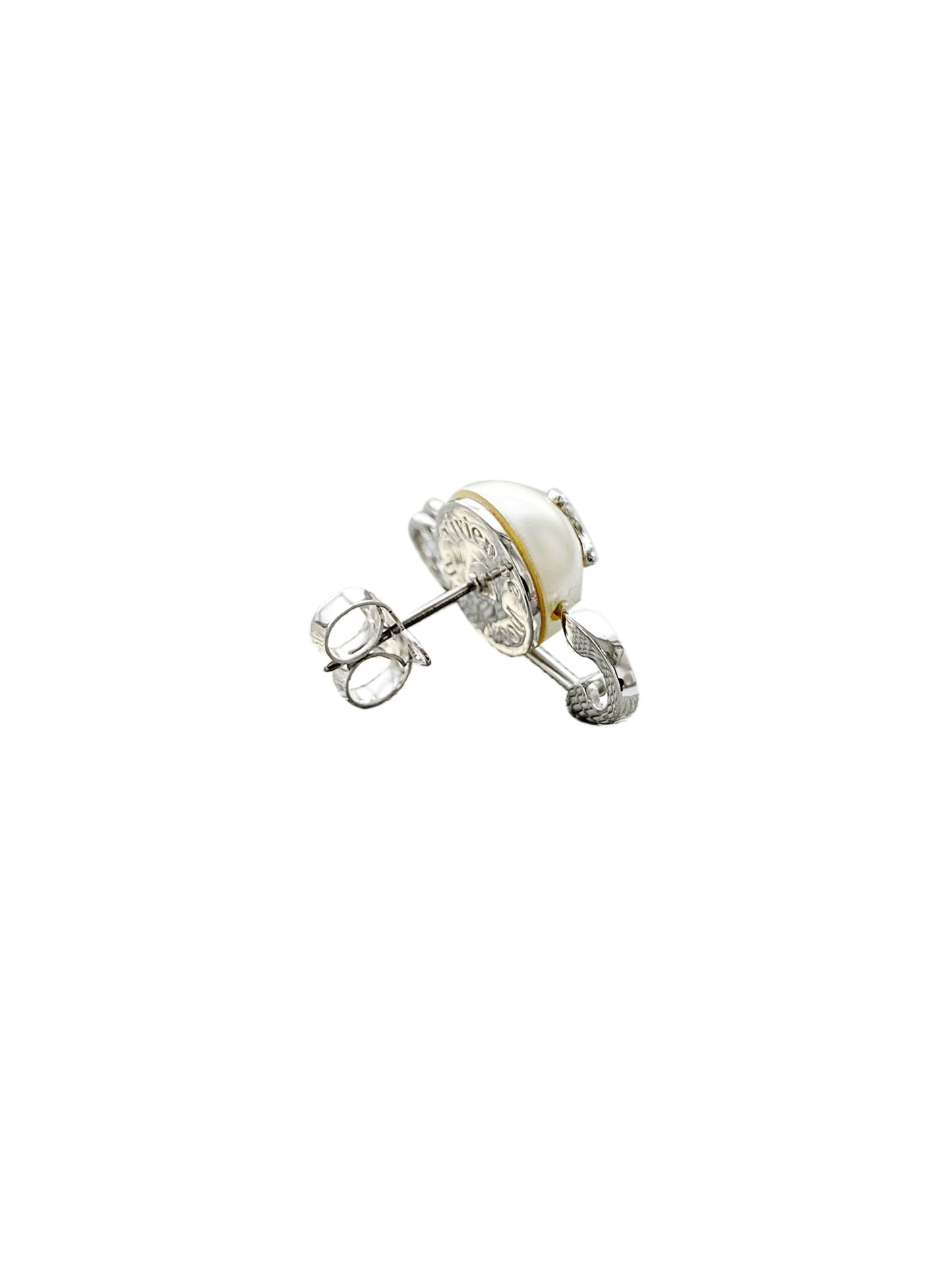 Vivienne Westwood 2000s Pearl Safety Pin Earrings