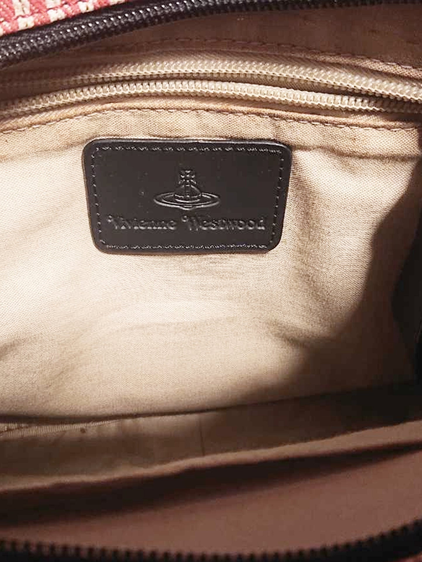 Vivienne Westwood 2000s Cotton Red Stripe Bag