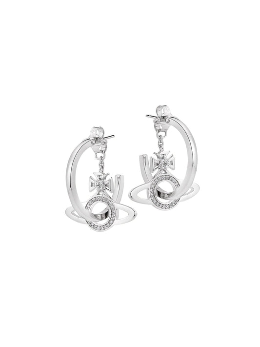 Vivienne Westwood 2000s Silver Hoop Earrings