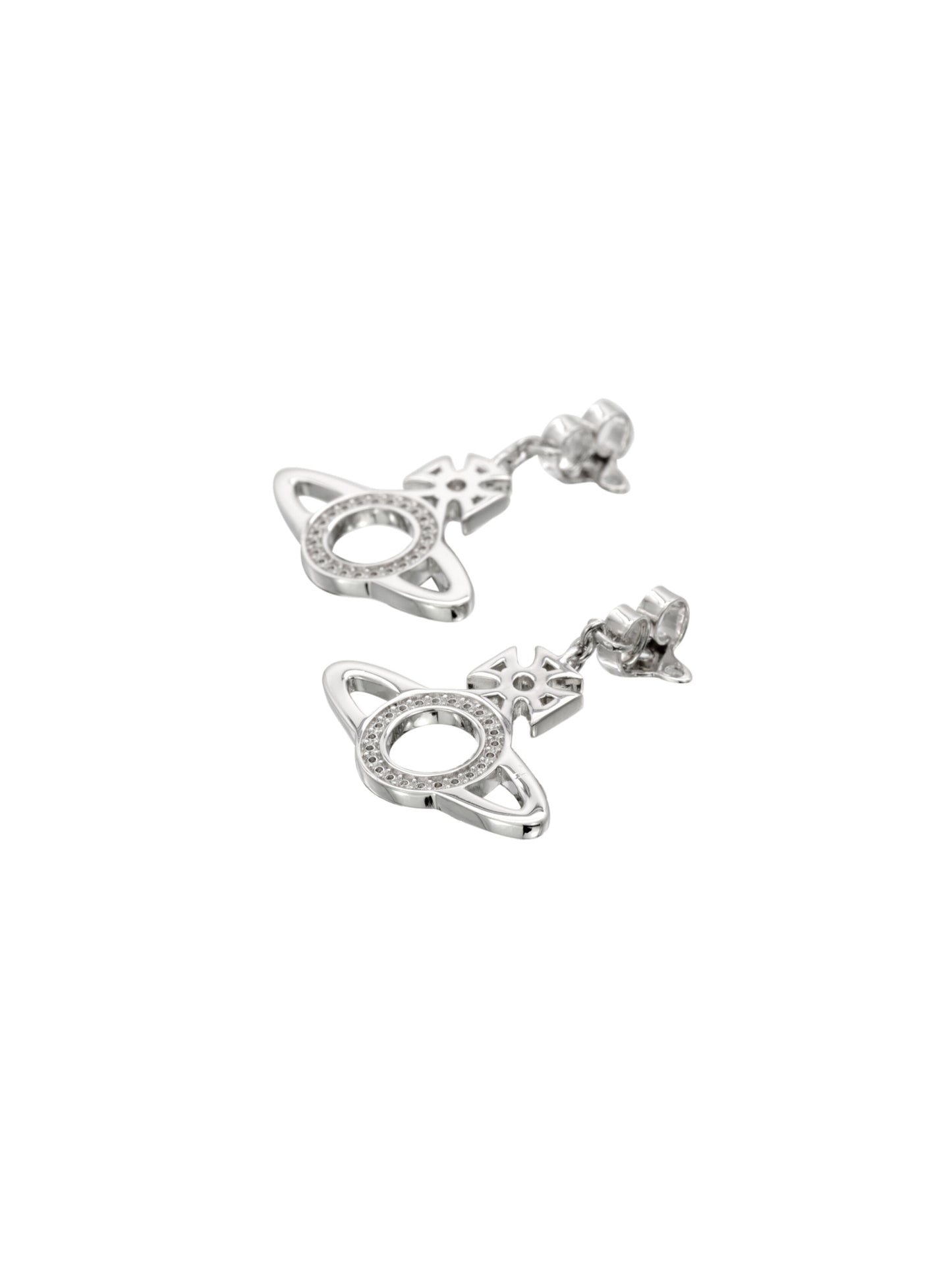 Vivienne Westwood 2000s Silver Hoop Earrings