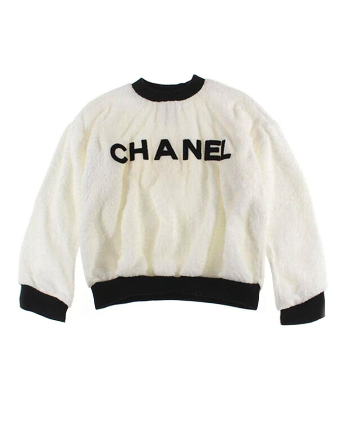 Chanel 2000s Rare Pile Terrycloth Sweatshirt