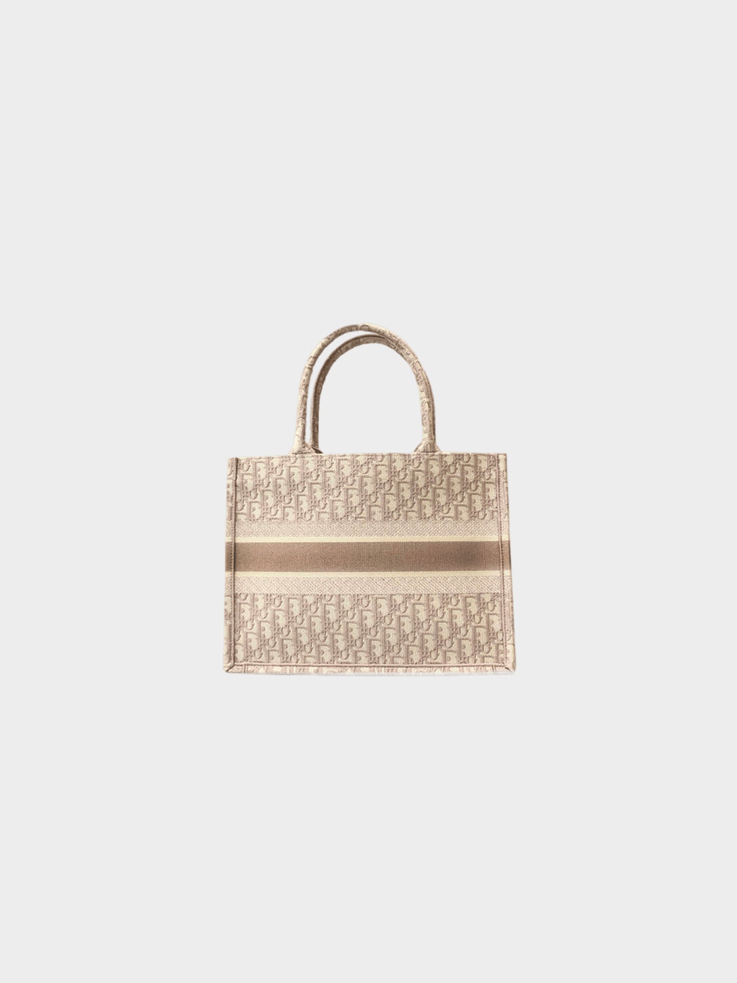 Christian Dior 2021 Nude Oblique Tote Handbag Canvas