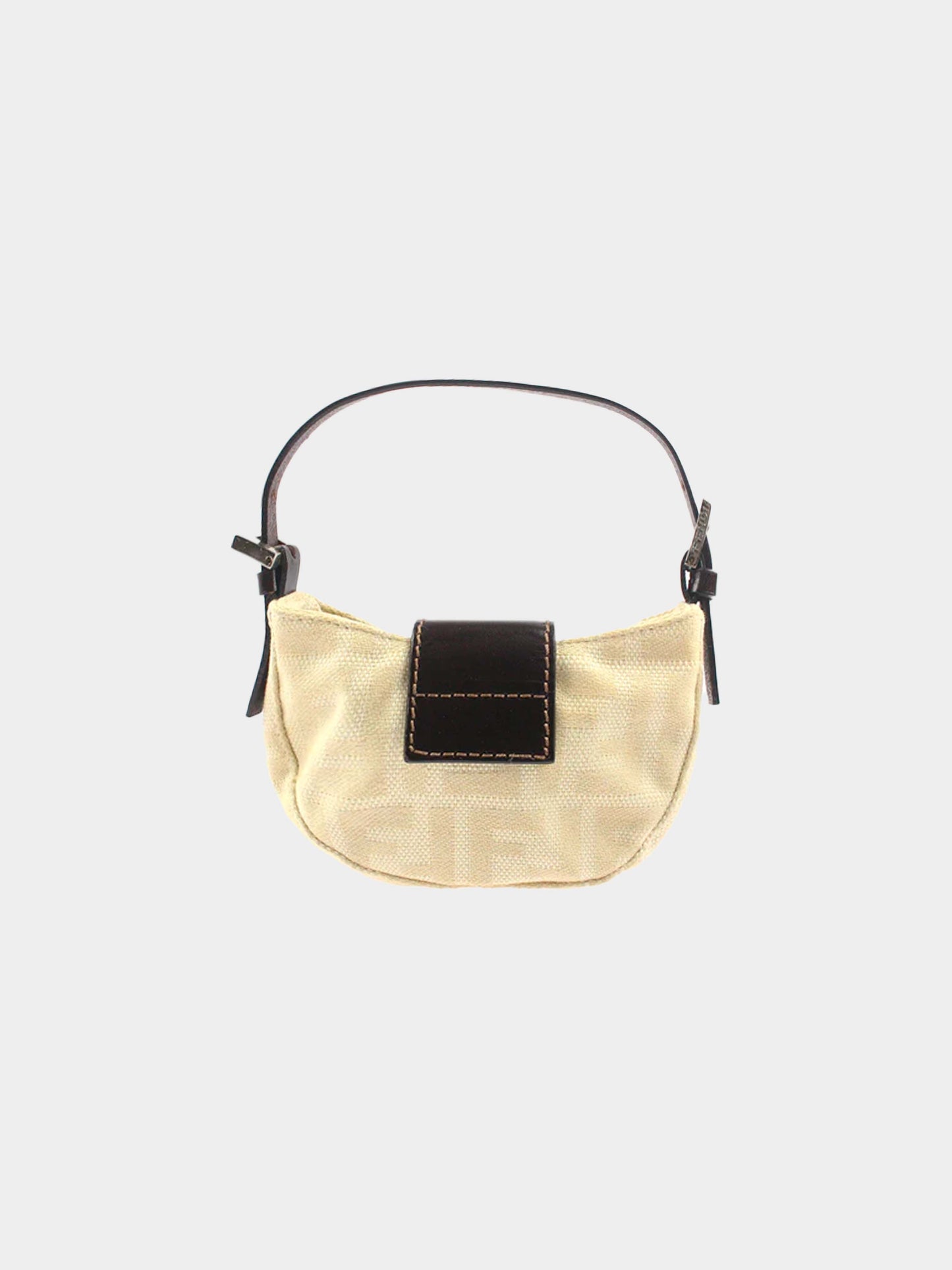 Fendi 2000s Zucca Pattern Mini Mamma Bucket Handbag