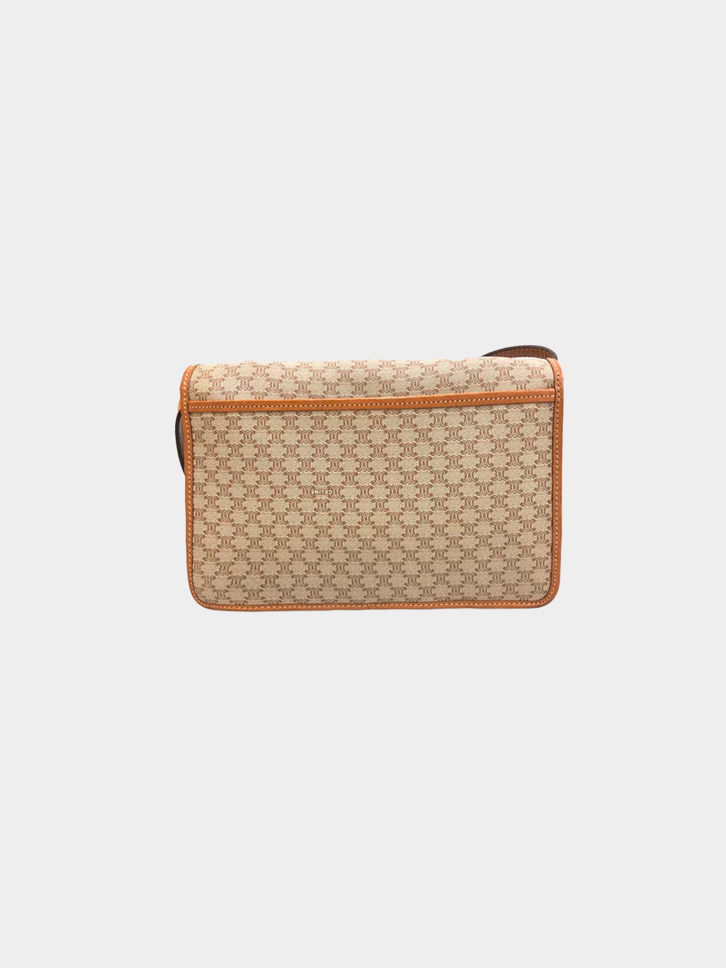 Celine 1990s Triomphe Monogram Shoulder Bag