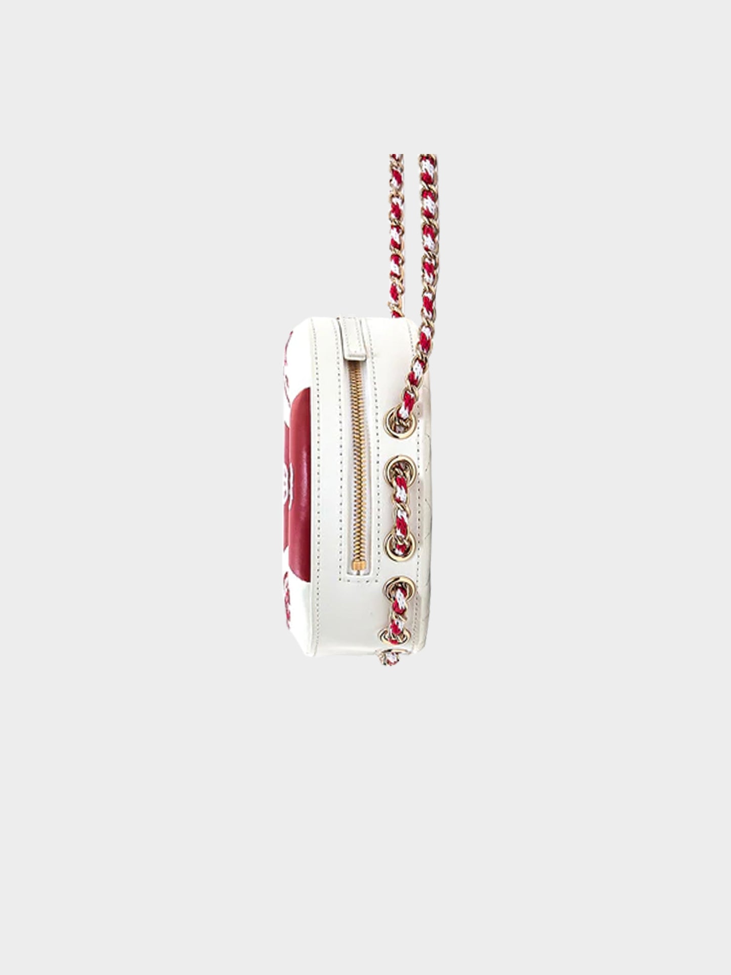 Chanel 2019 Cruise Float White and Red Shoulder Bag