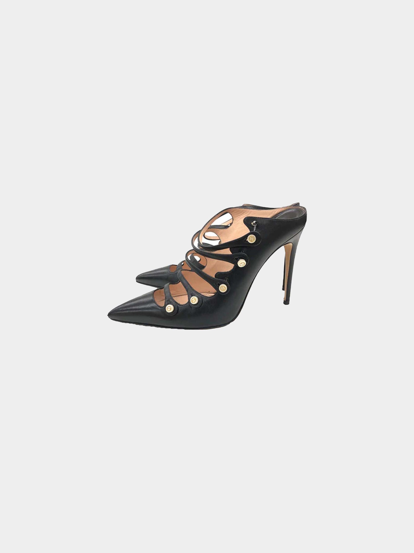 Gucci Spring 2016 Aneta Strappy Pointed Mules