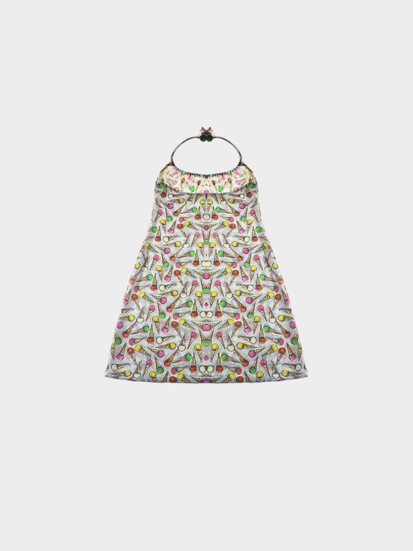 Chanel 2005 Ice Cream Pattern Dress Multicolor