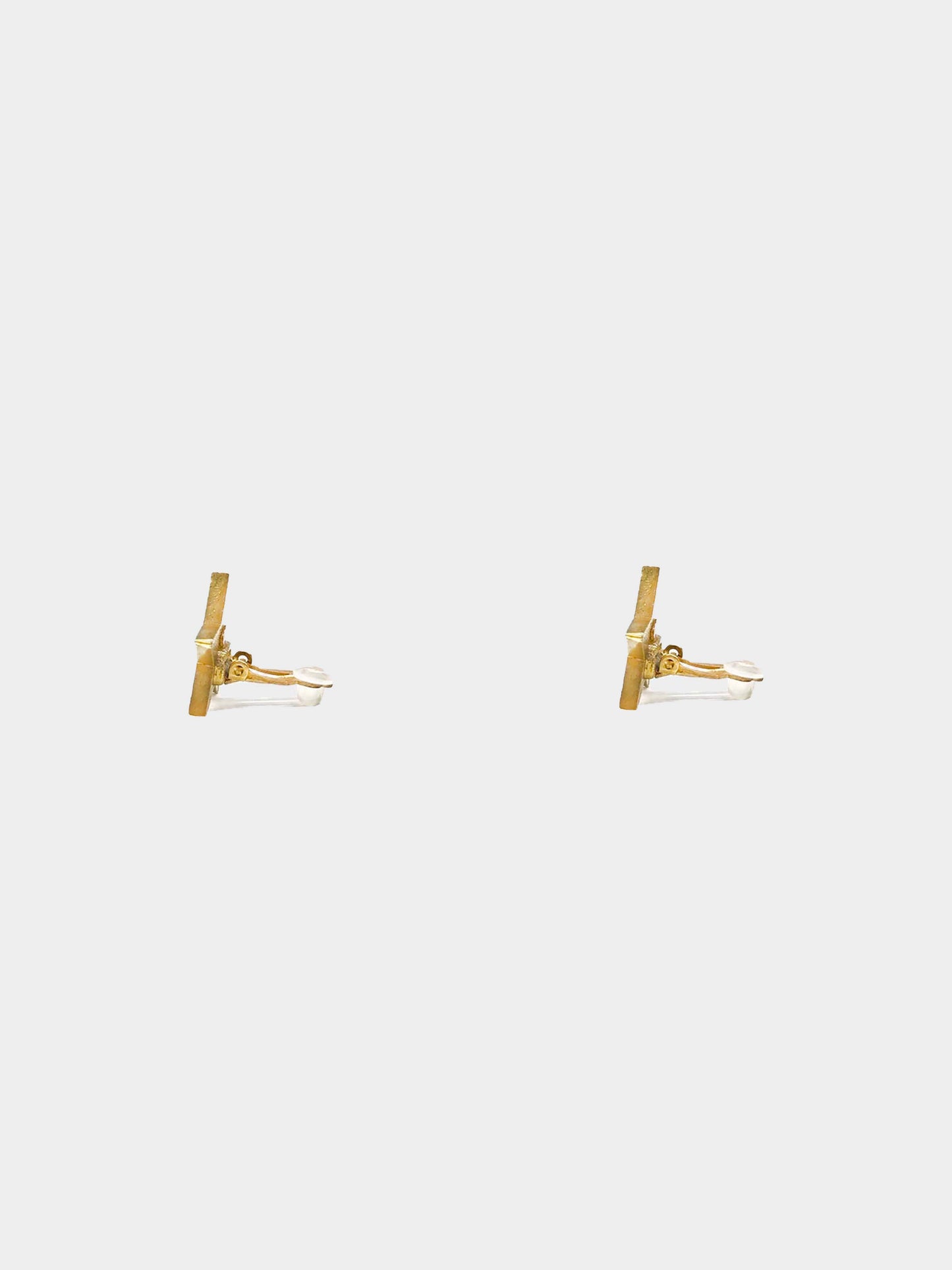Chanel 2001 Star Earrings Yellow
