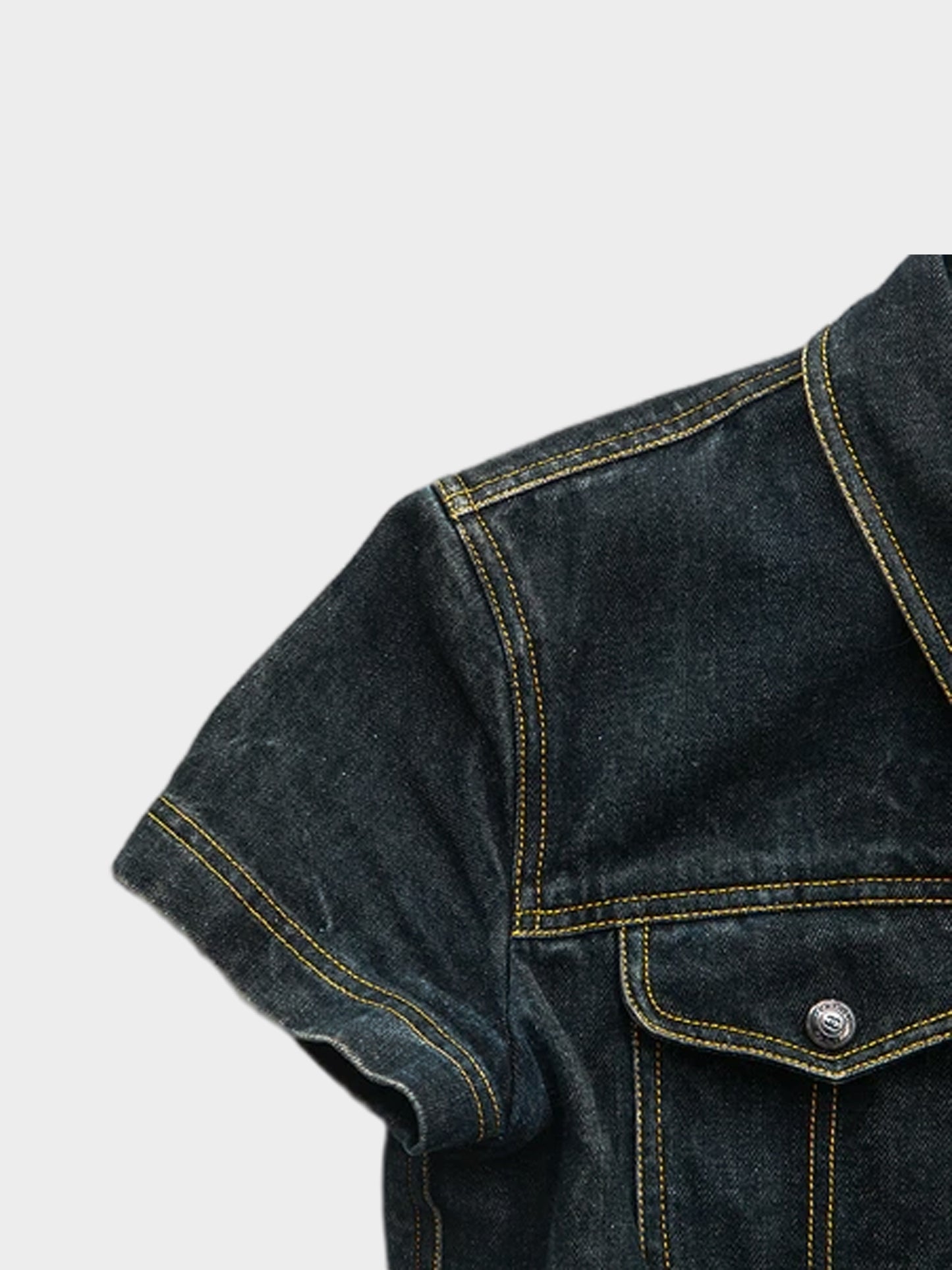 Chanel 1997 AW Denim Button Up Top