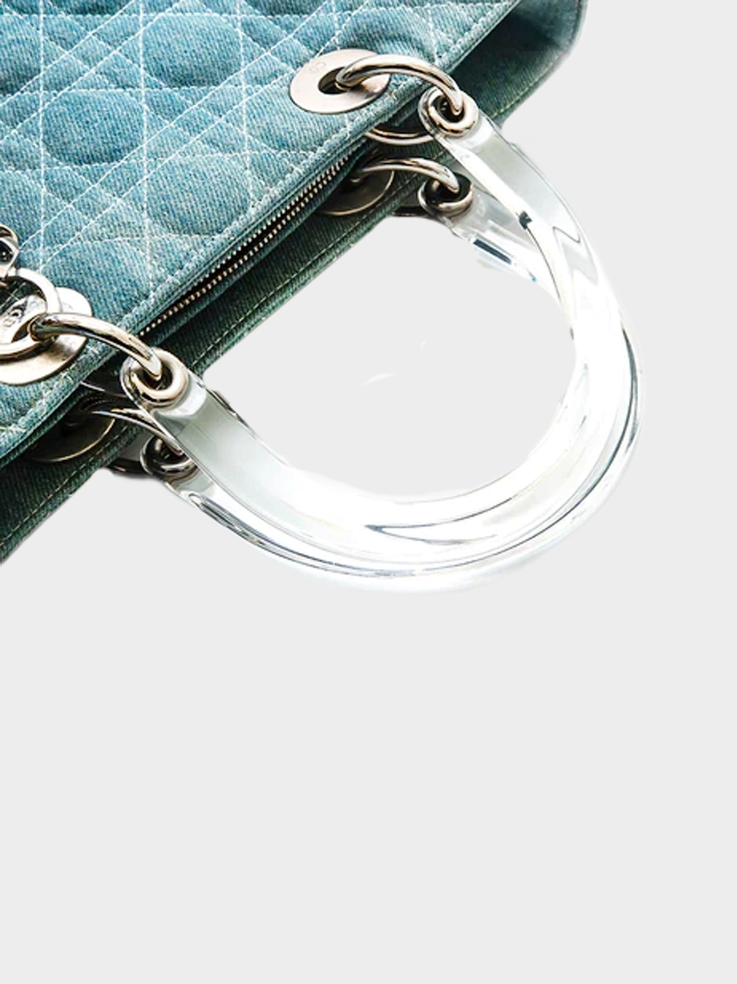 Christian Dior 2008 Denim Lady Dior Bag