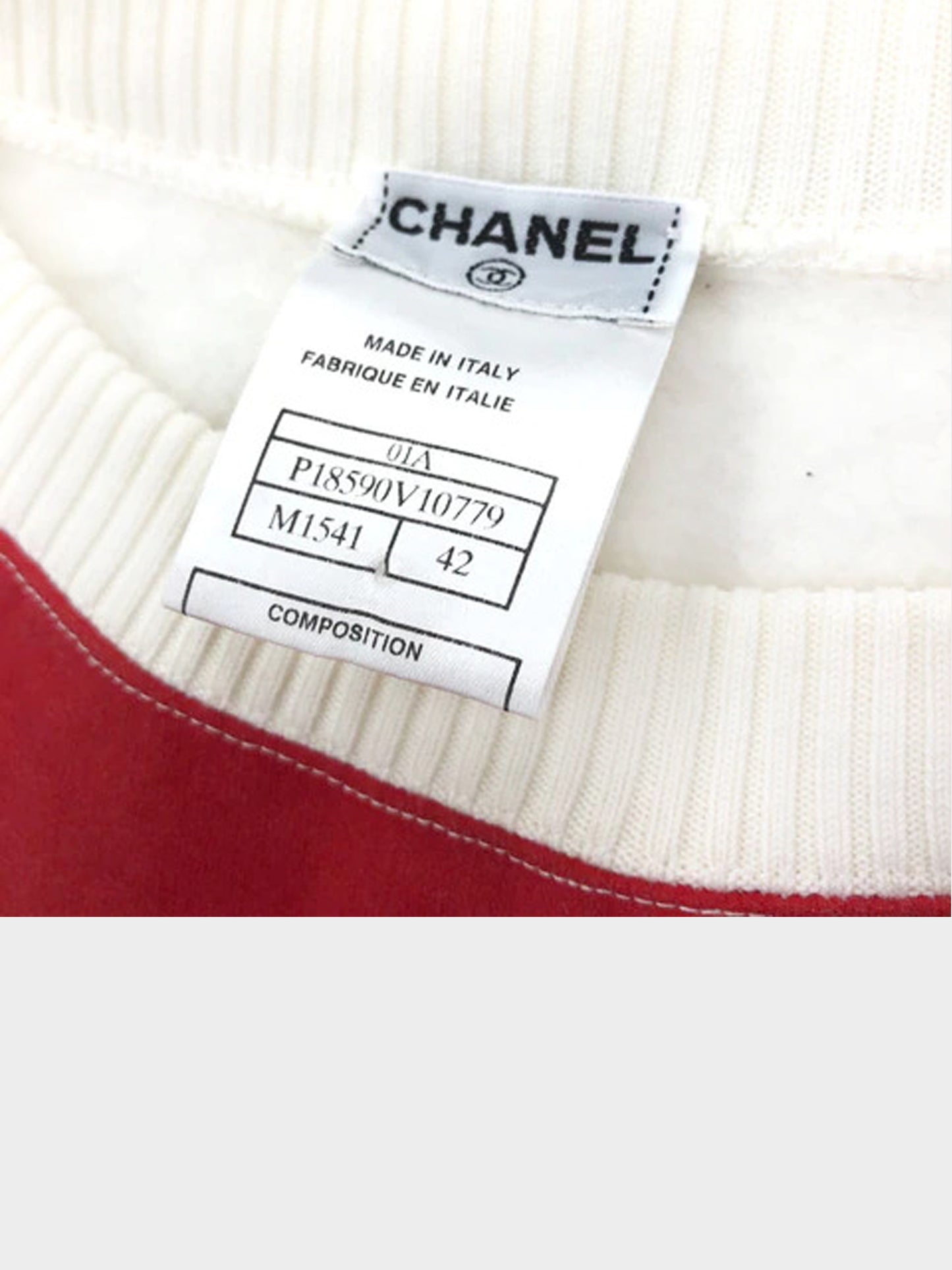 Chanel Fall 2001 Mademoiselle Long Sleeve Sweatshirt