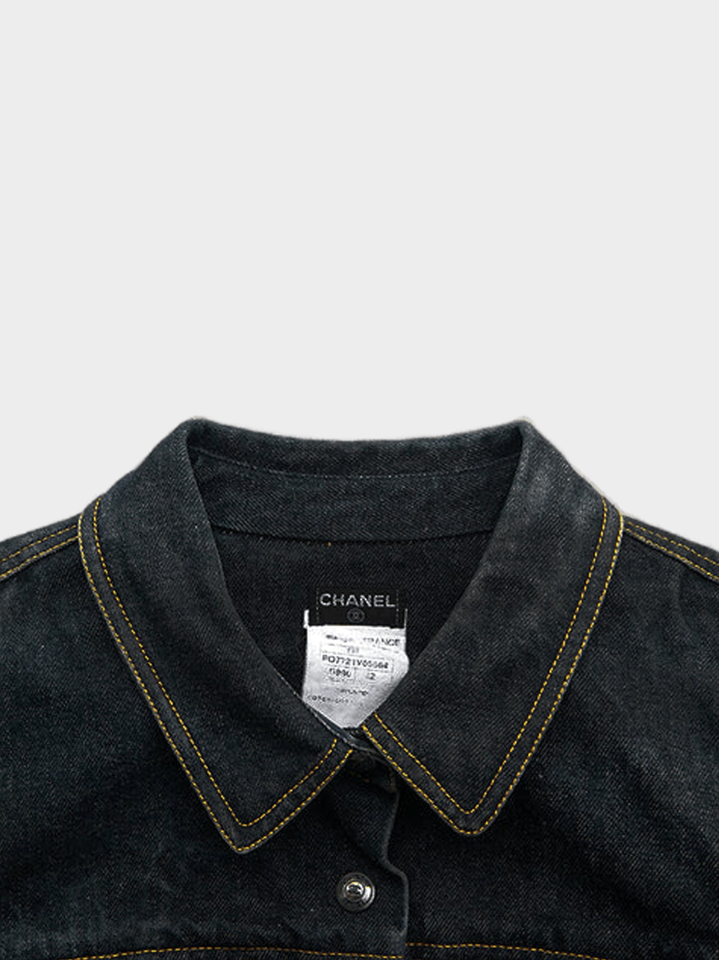 Chanel 1997 AW Denim Button Up Top