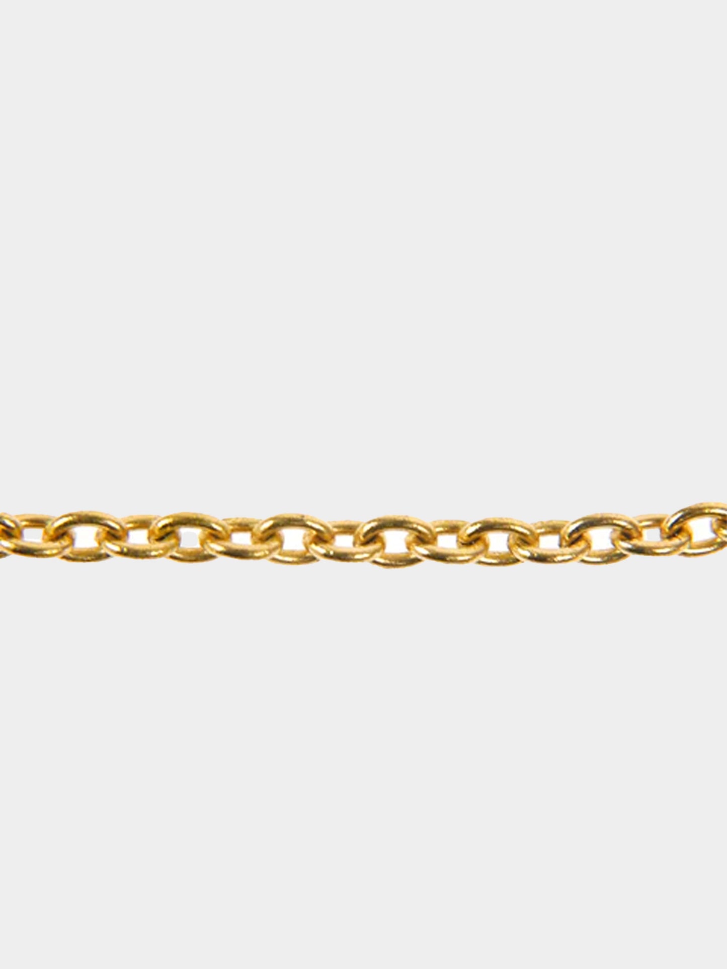 Chanel 1994 Logo Gold Plated Dog Tag Necklace