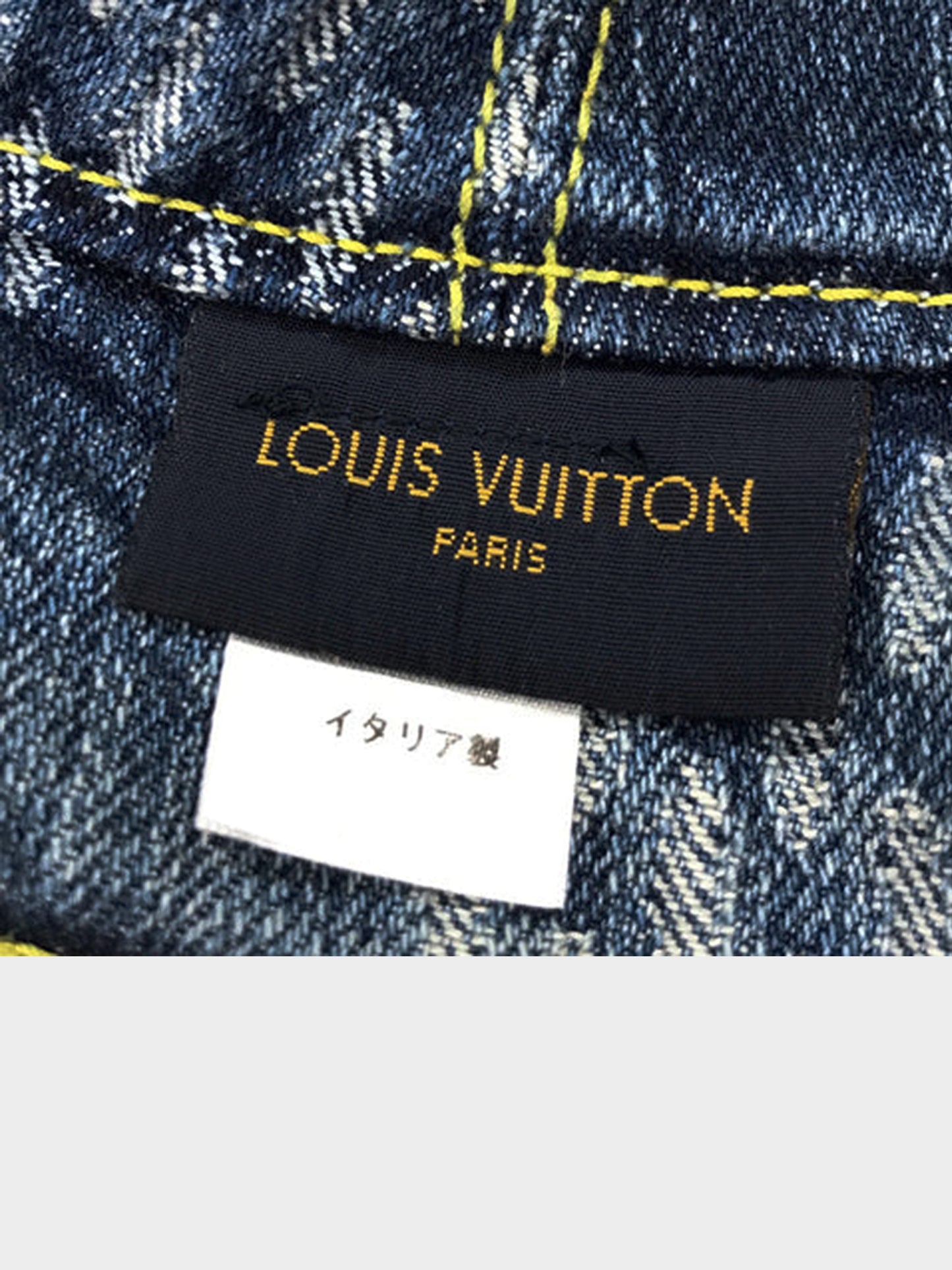 Louis Vuitton 2005 Denim Monogram Bucket Hat